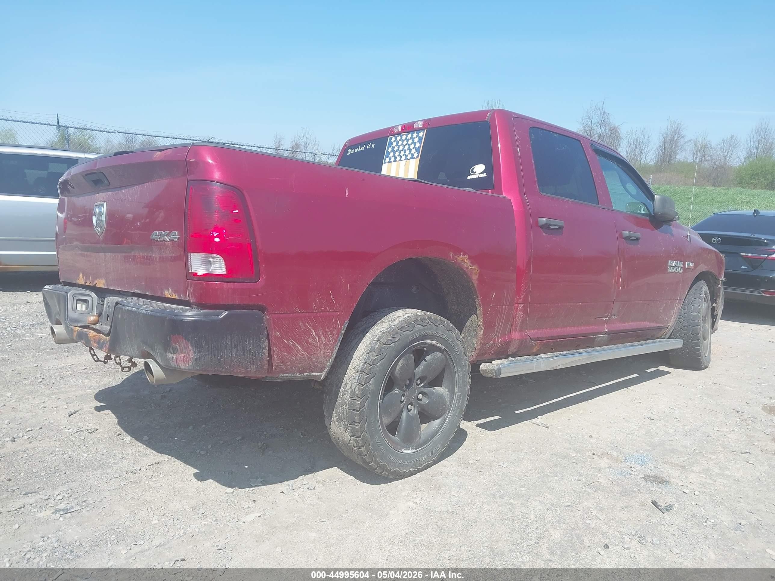 2014 Ram 1500 Express Red vin: 1C6RR7KT7ES186250