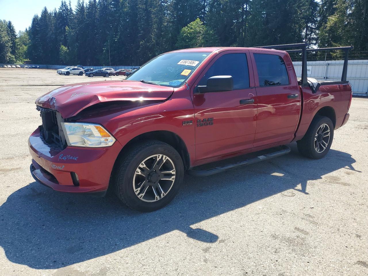2014 Ram 1500 St Red vin: 1C6RR7KT7ES208036