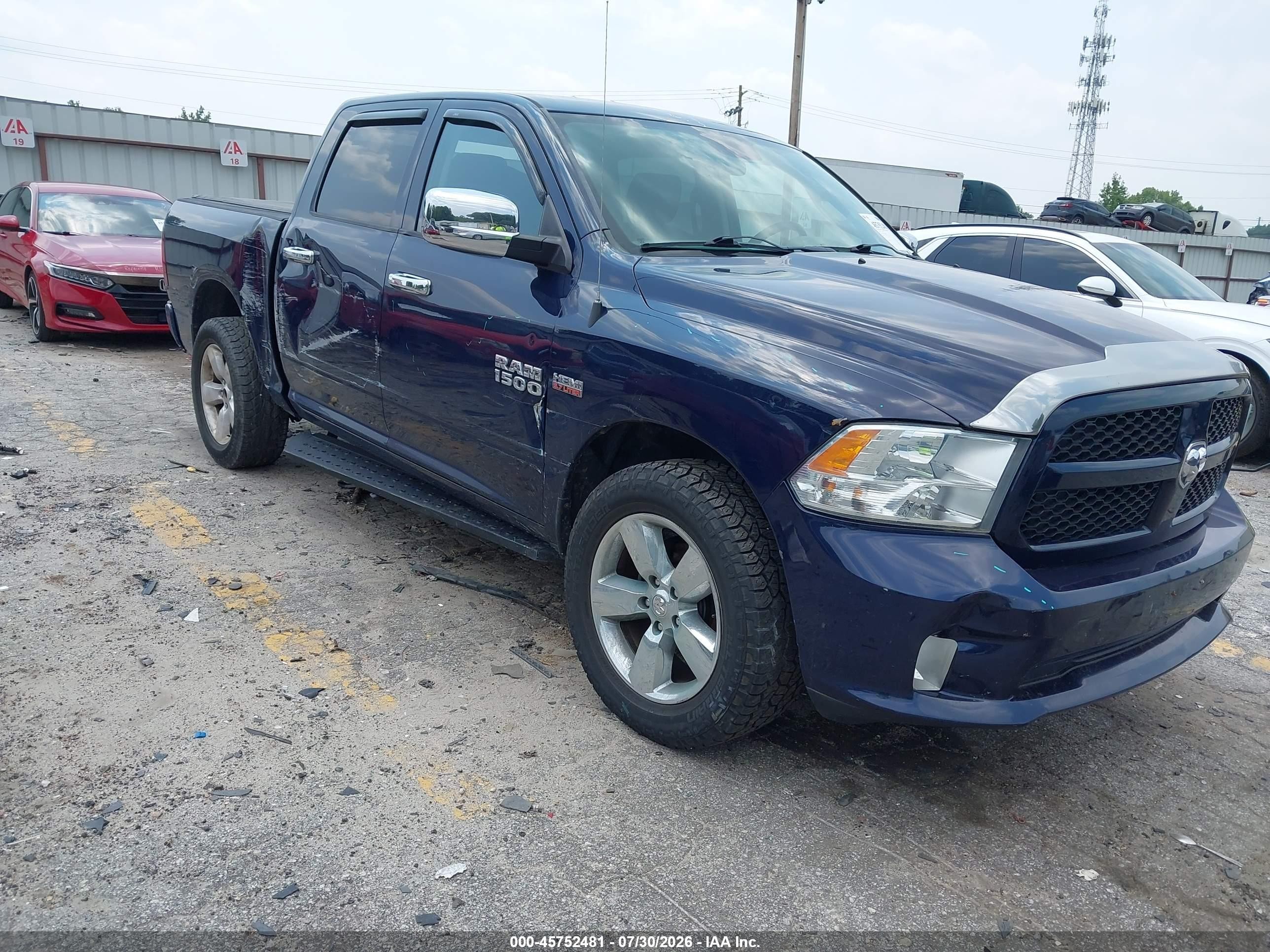 2014 Ram 1500 Express Blue vin: 1C6RR7KT7ES330203