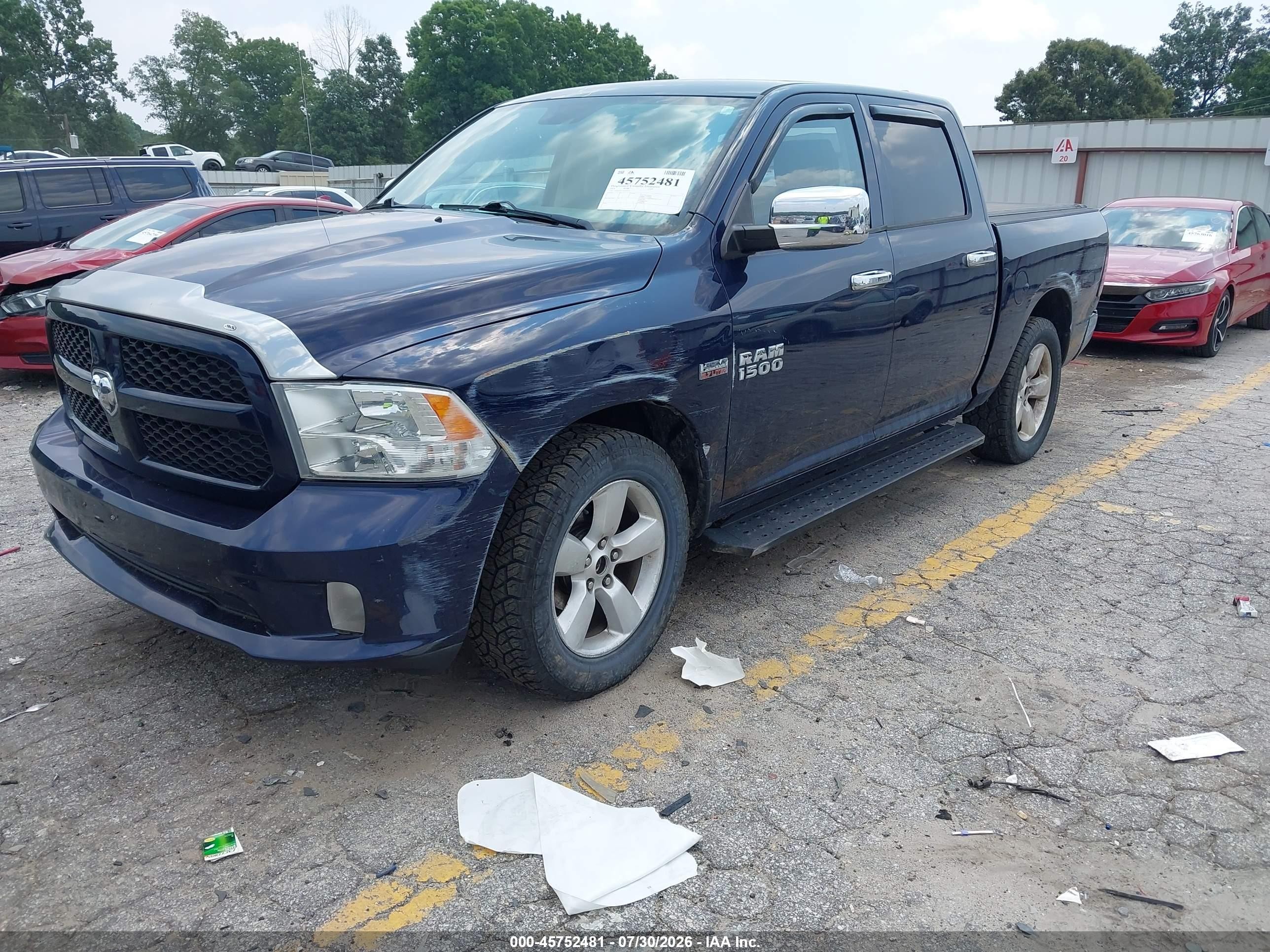 2014 Ram 1500 Express Blue vin: 1C6RR7KT7ES330203