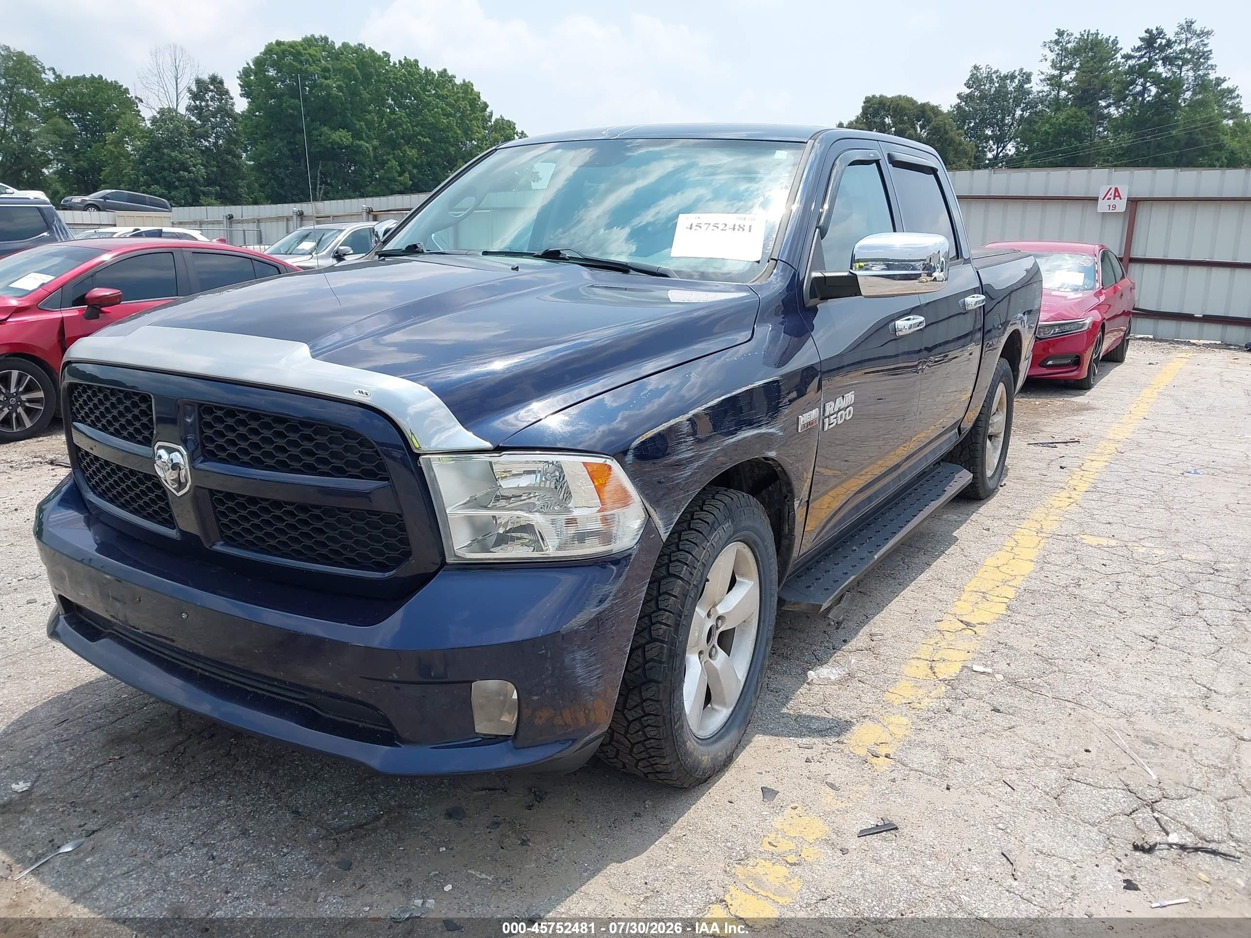 2014 Ram 1500 Express Blue vin: 1C6RR7KT7ES330203