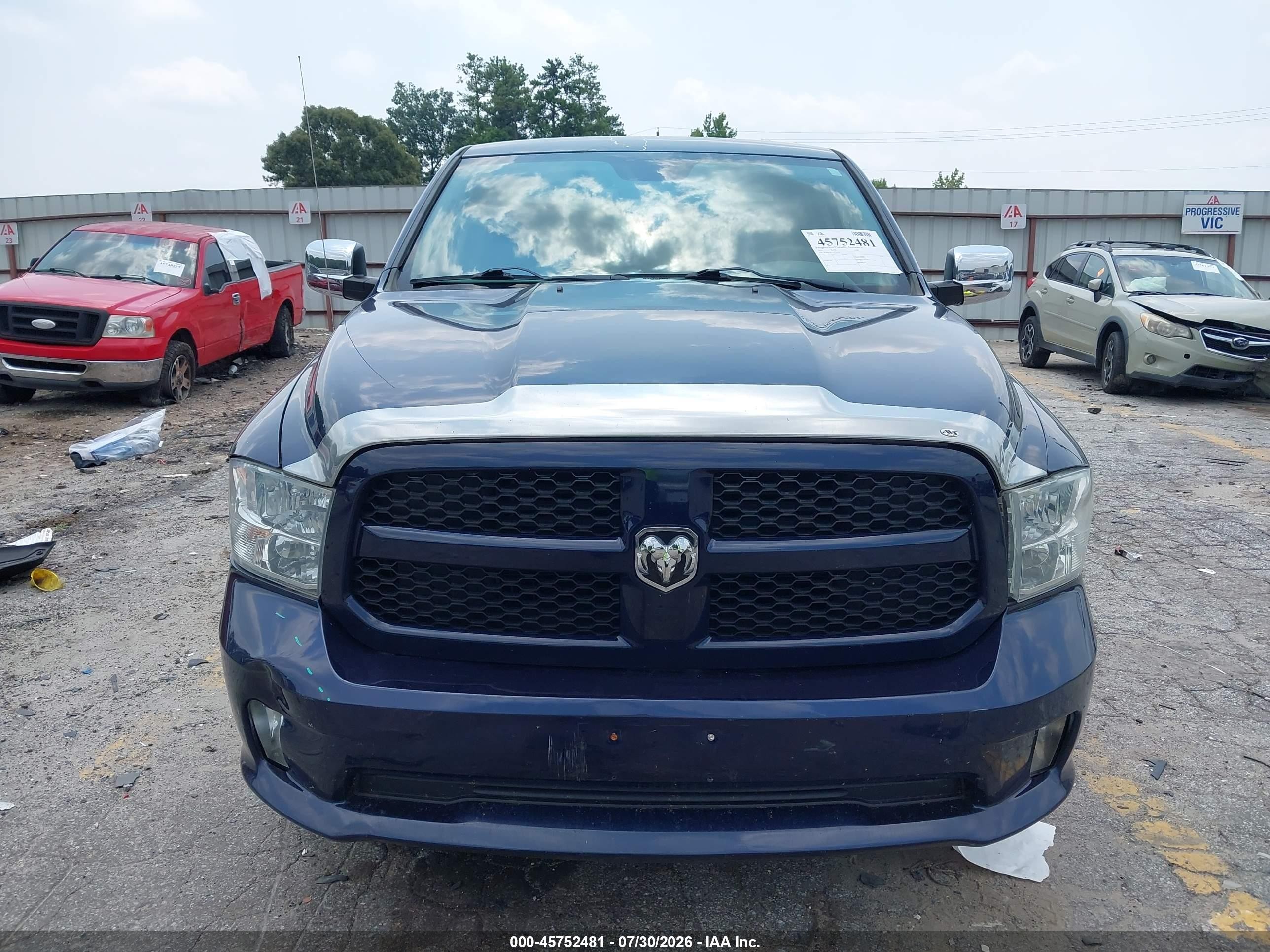 2014 Ram 1500 Express Blue vin: 1C6RR7KT7ES330203
