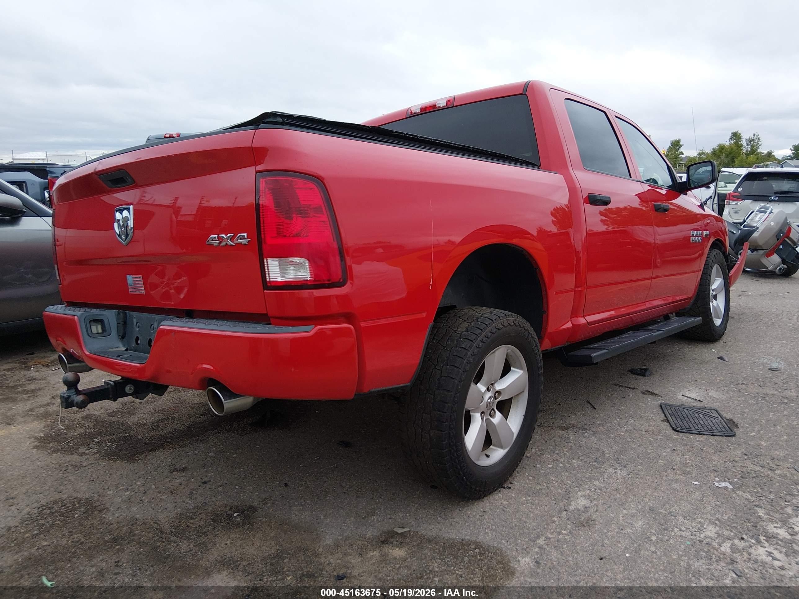 2014 Ram 1500 Express Red vin: 1C6RR7KT7ES374122