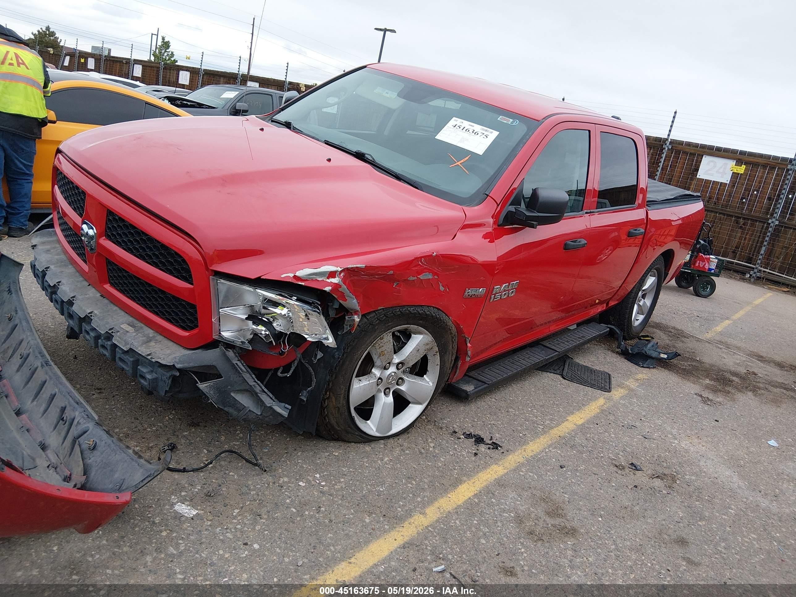 2014 Ram 1500 Express Red vin: 1C6RR7KT7ES374122