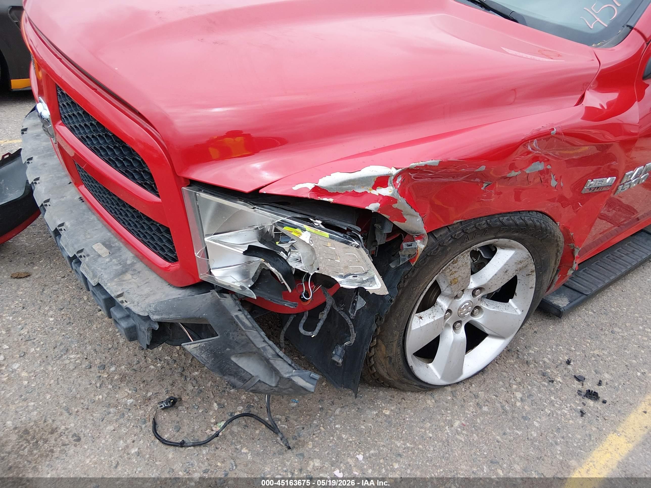 2014 Ram 1500 Express Red vin: 1C6RR7KT7ES374122