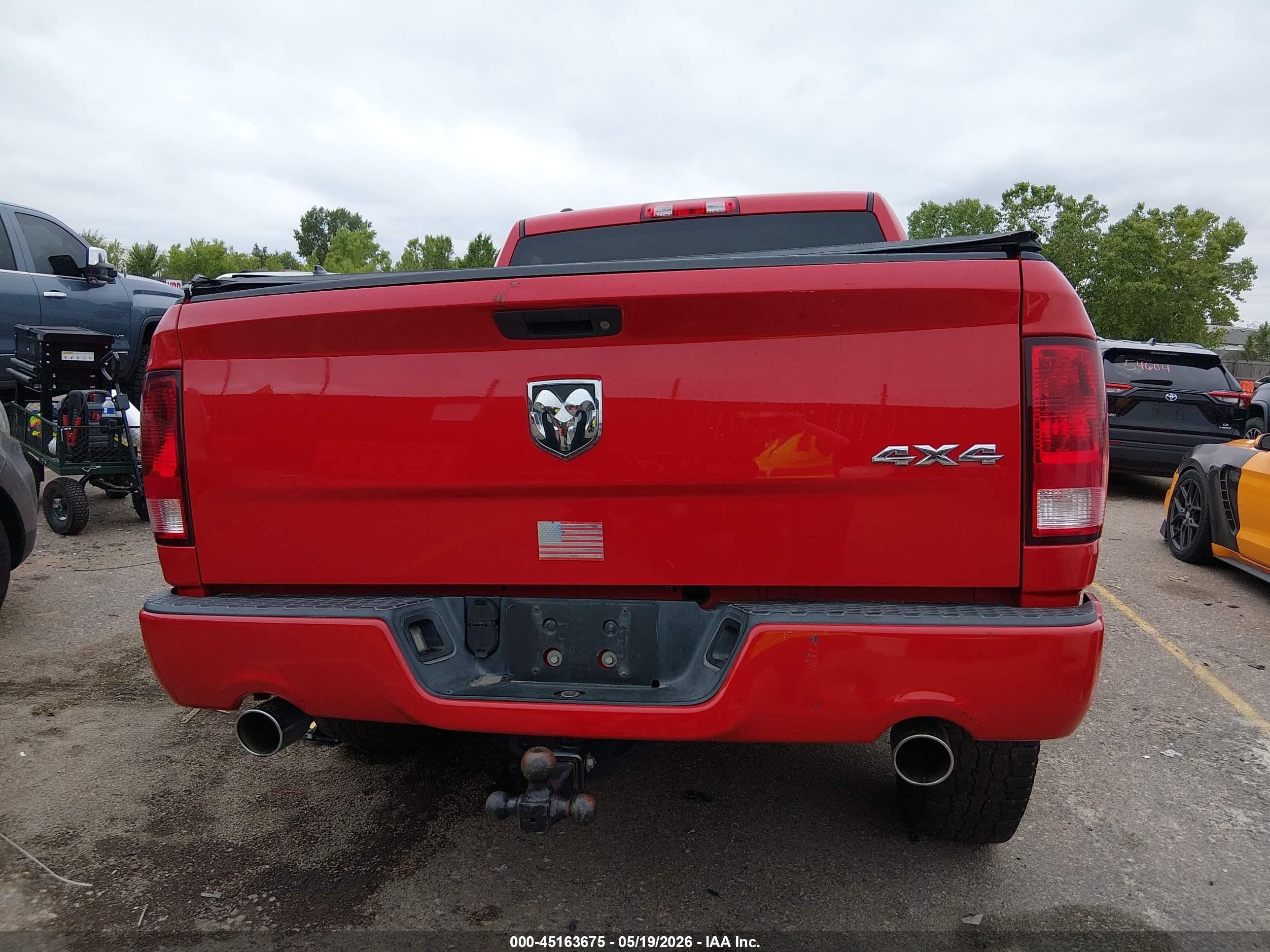 2014 Ram 1500 Express Red vin: 1C6RR7KT7ES374122