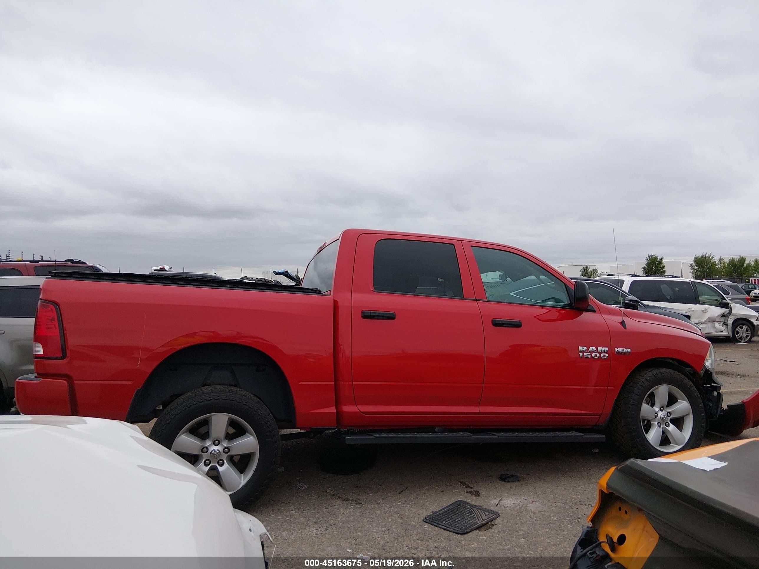 2014 Ram 1500 Express Red vin: 1C6RR7KT7ES374122