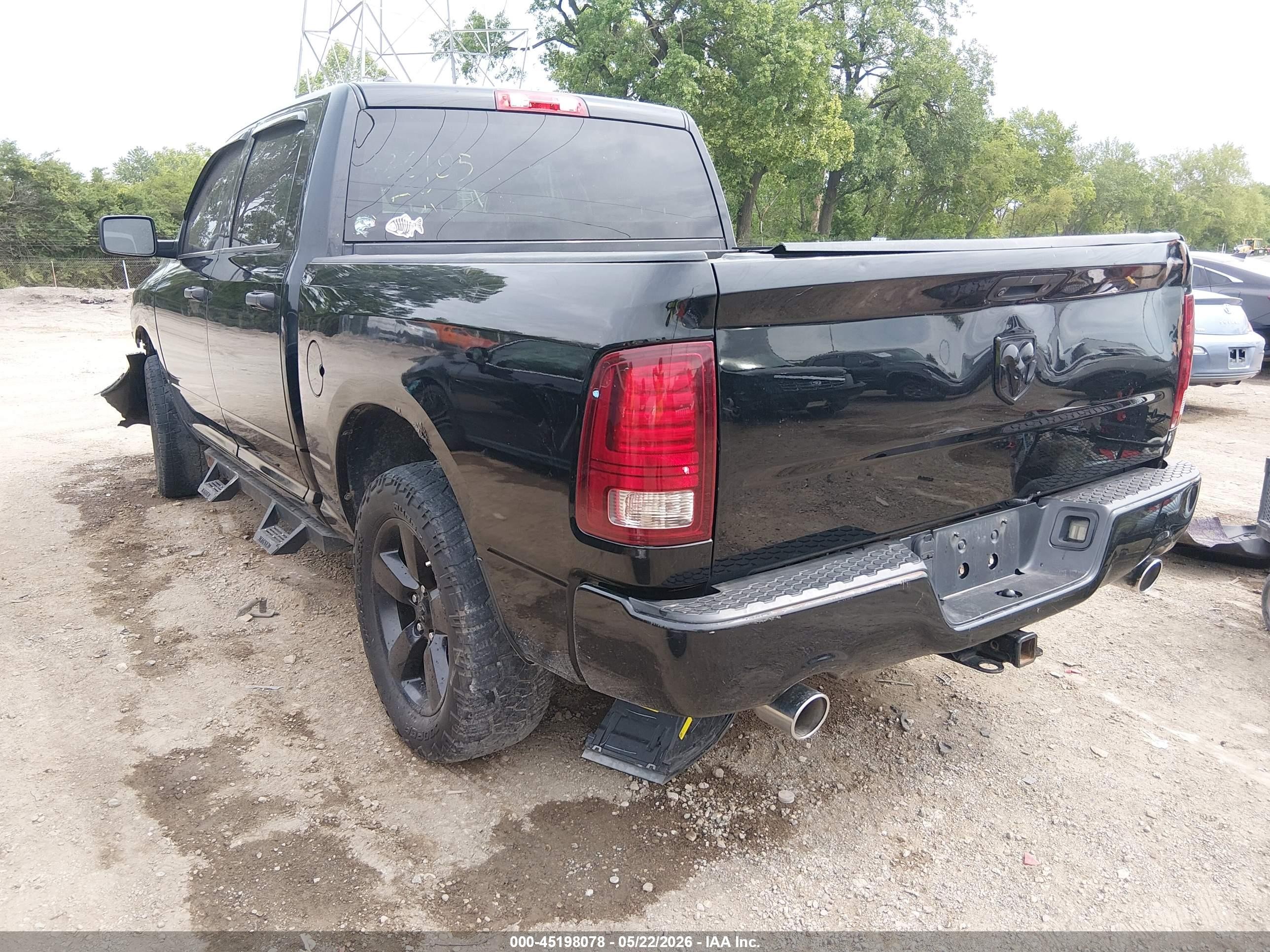2014 Ram 1500 Express Black vin: 1C6RR7KT7ES426185
