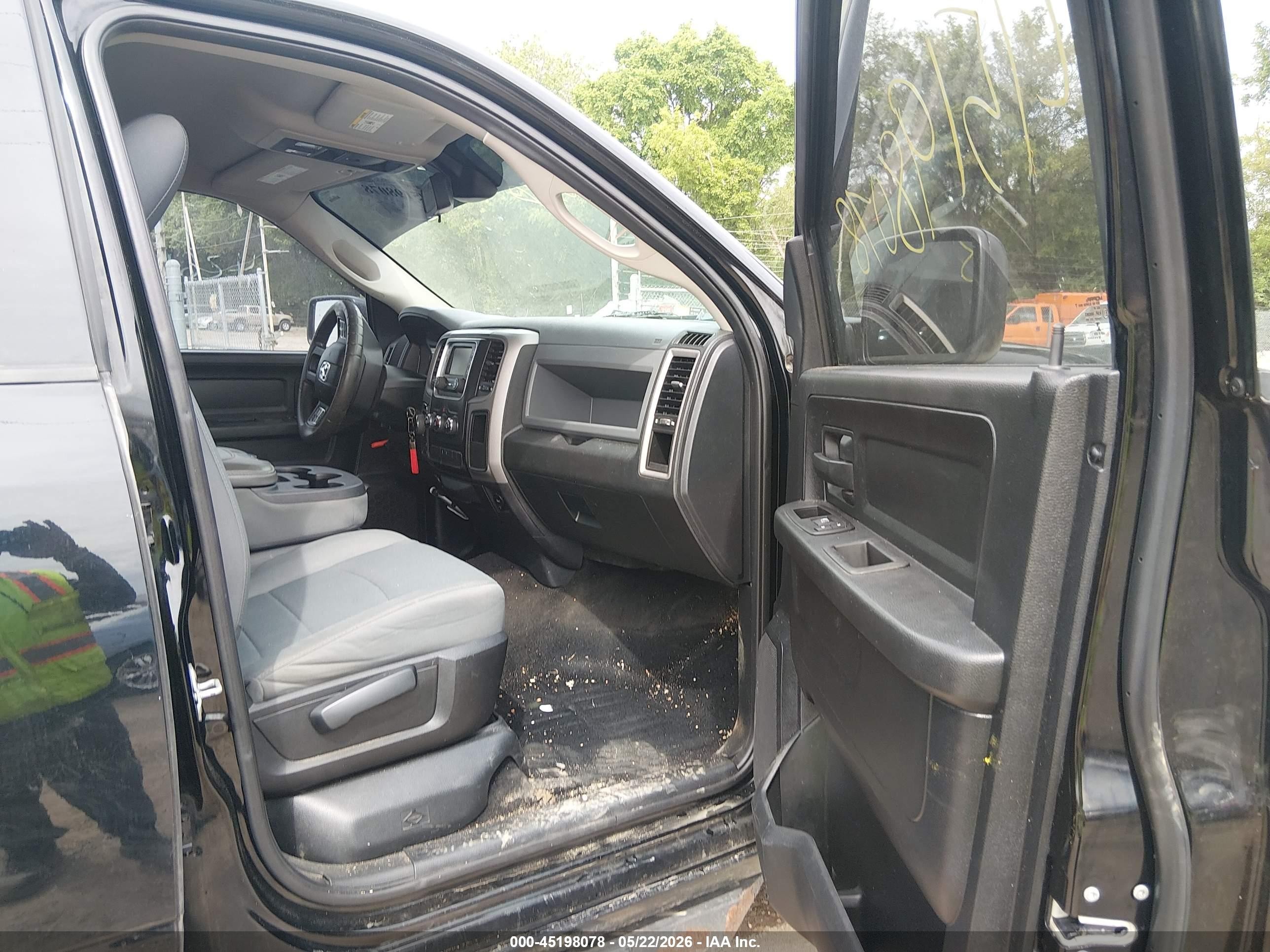 2014 Ram 1500 Express Black vin: 1C6RR7KT7ES426185
