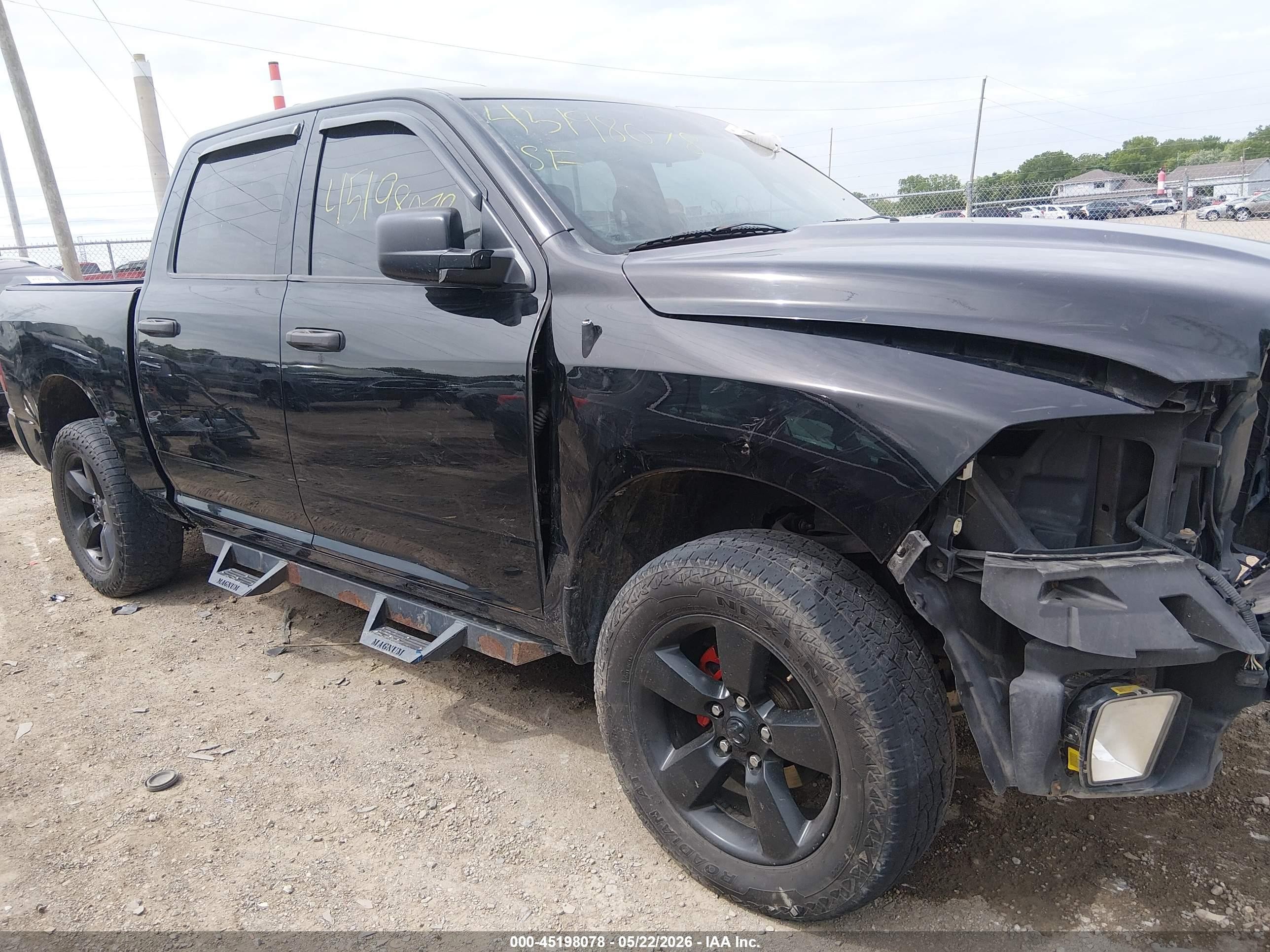 2014 Ram 1500 Express Black vin: 1C6RR7KT7ES426185