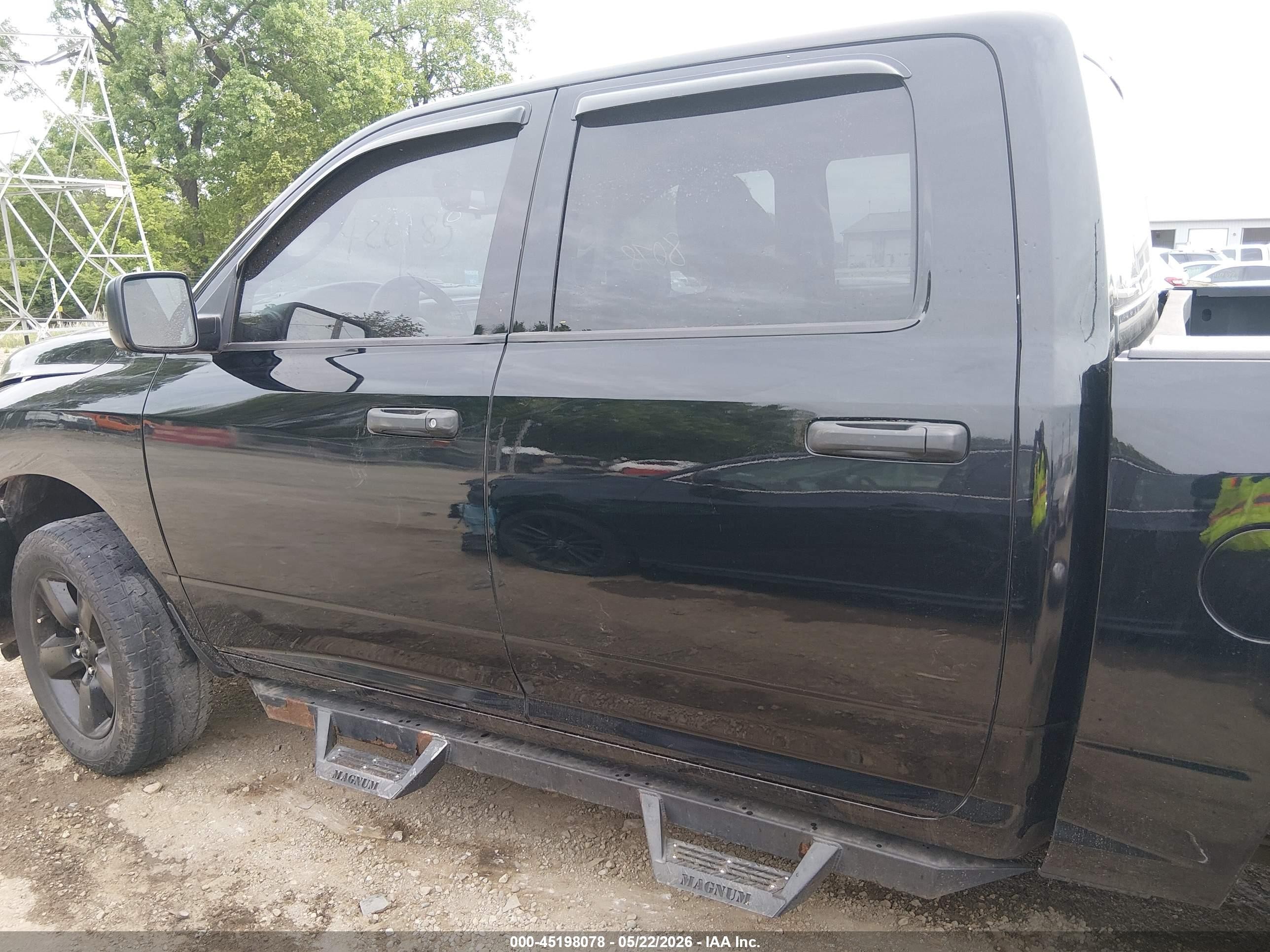 2014 Ram 1500 Express Black vin: 1C6RR7KT7ES426185