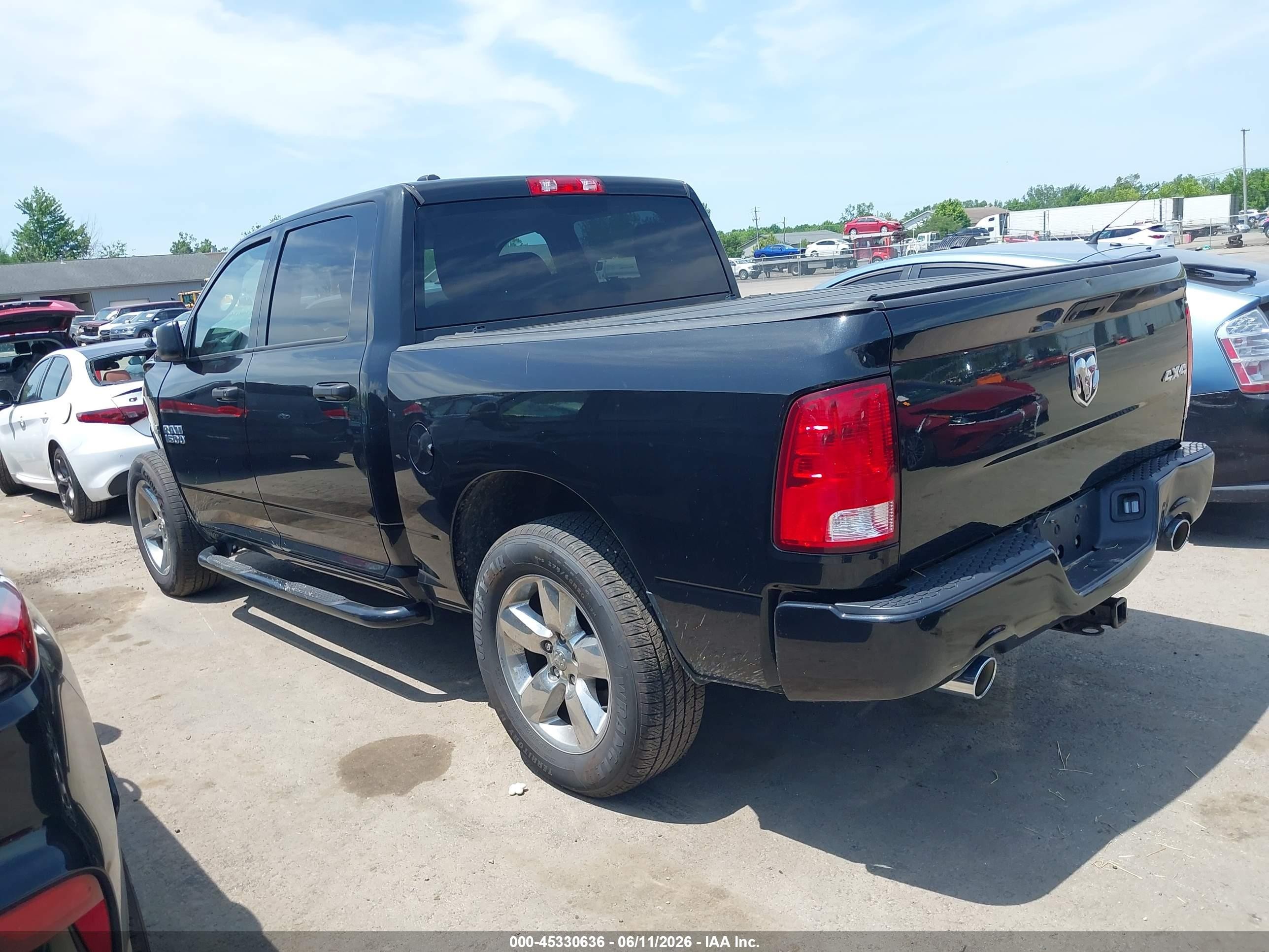 2015 Ram 1500 Express Black vin: 1C6RR7KT7FS648646