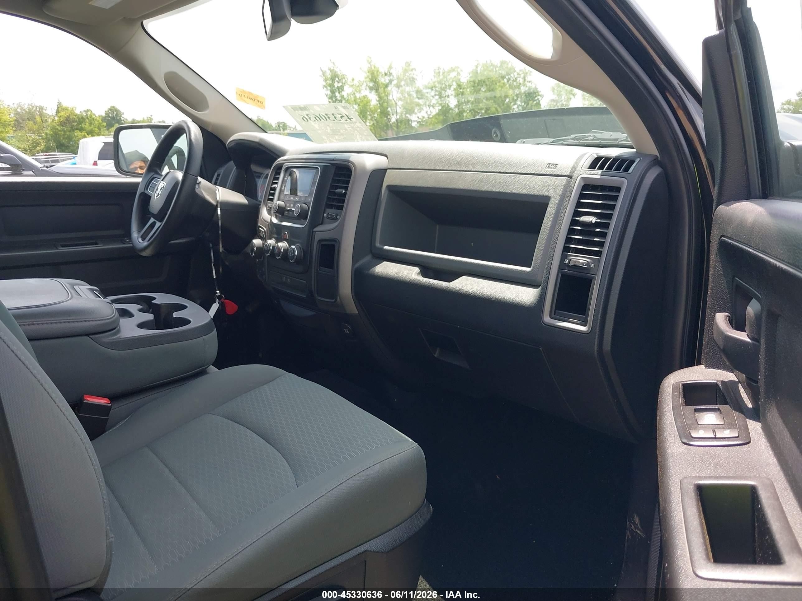 2015 Ram 1500 Express Black vin: 1C6RR7KT7FS648646