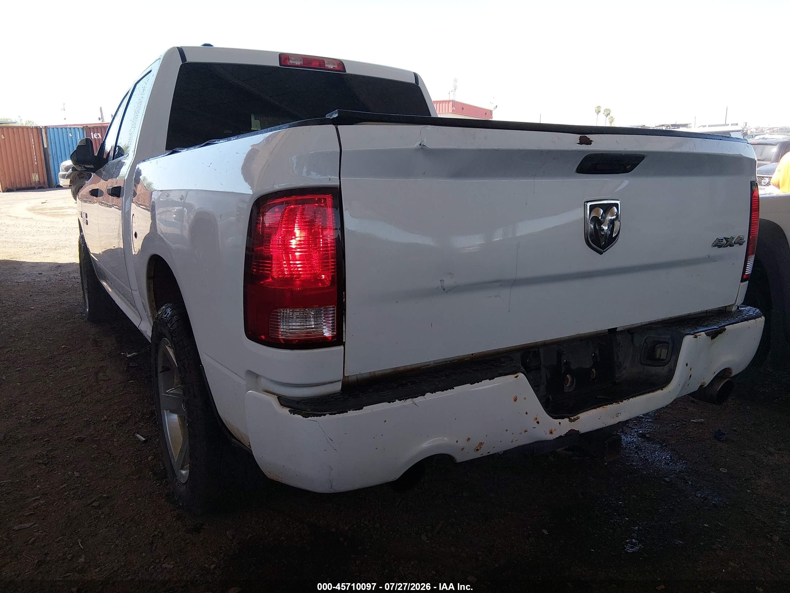 2013 Ram 1500 Express White vin: 1C6RR7KT8DS509719