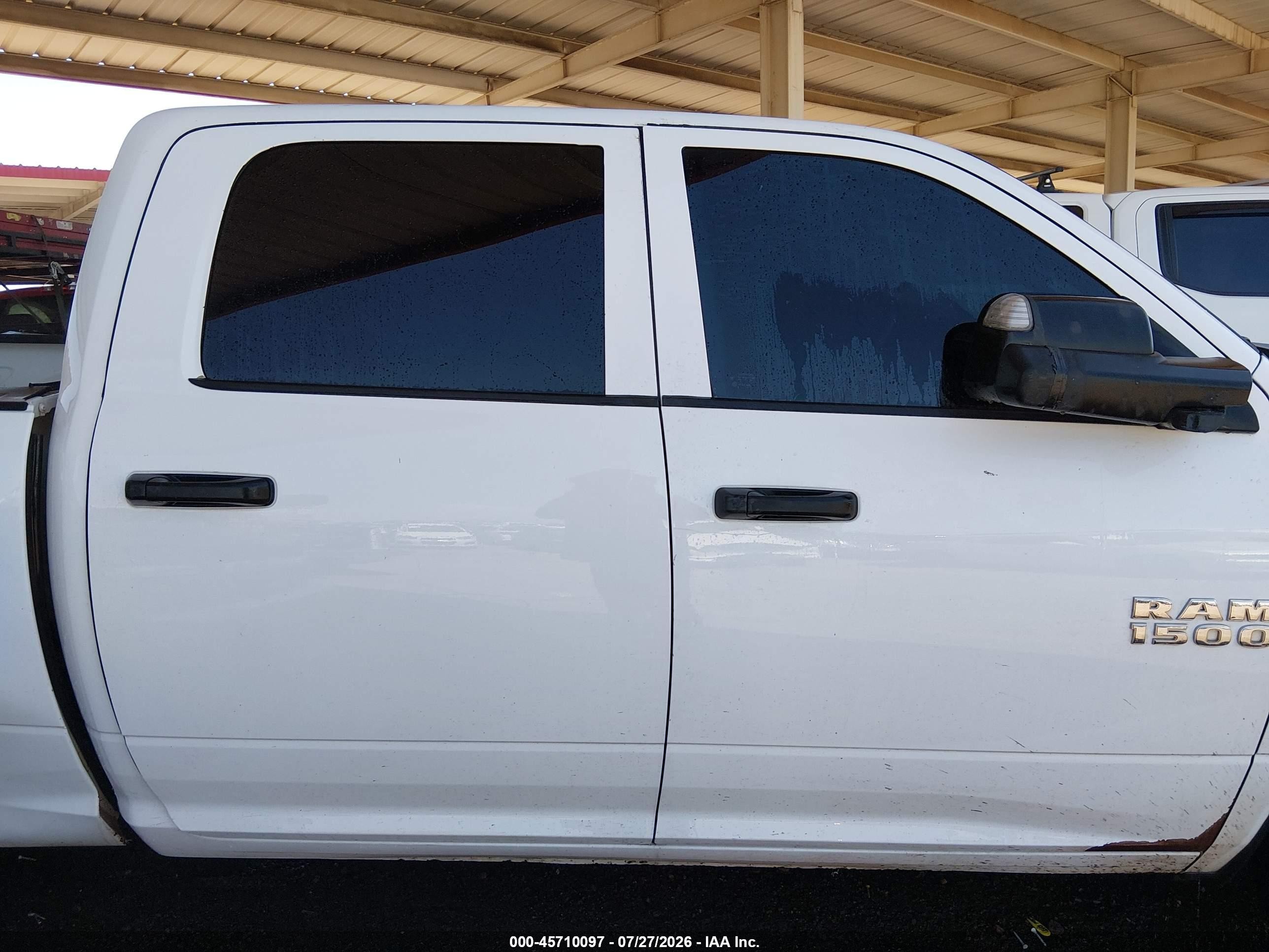 2013 Ram 1500 Express White vin: 1C6RR7KT8DS509719