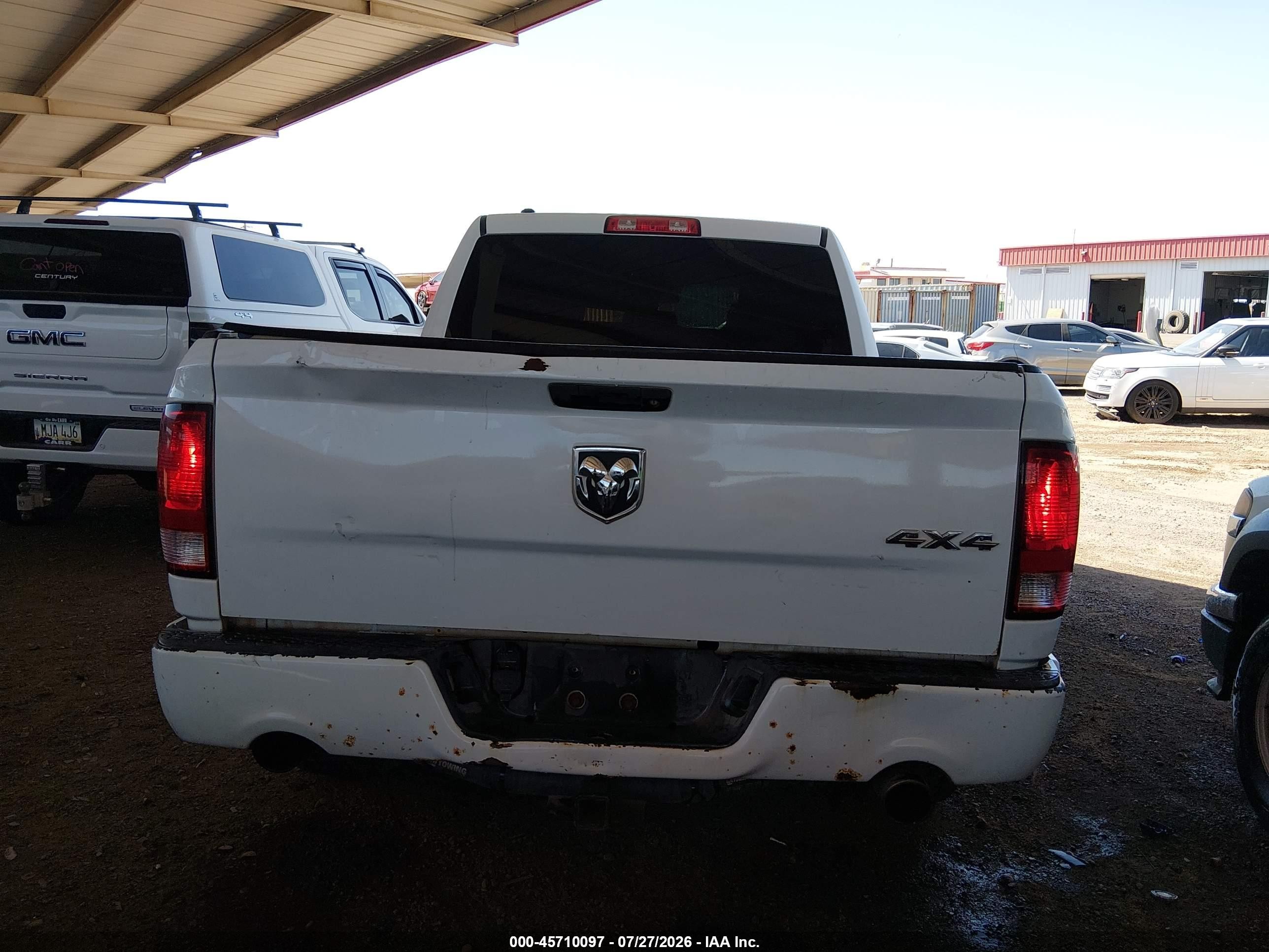 2013 Ram 1500 Express White vin: 1C6RR7KT8DS509719
