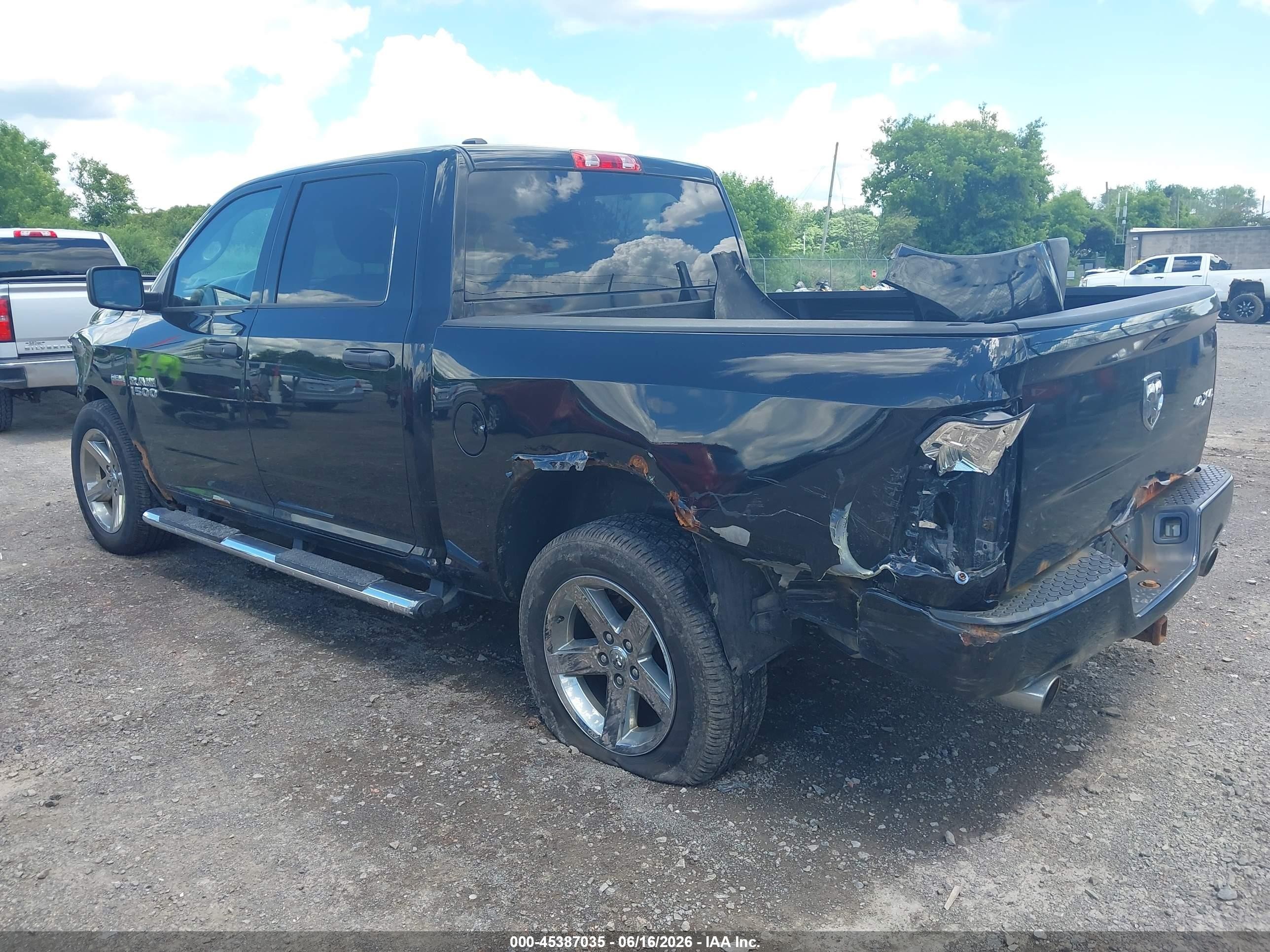 2014 Ram 1500 Express Black vin: 1C6RR7KT8ES151751