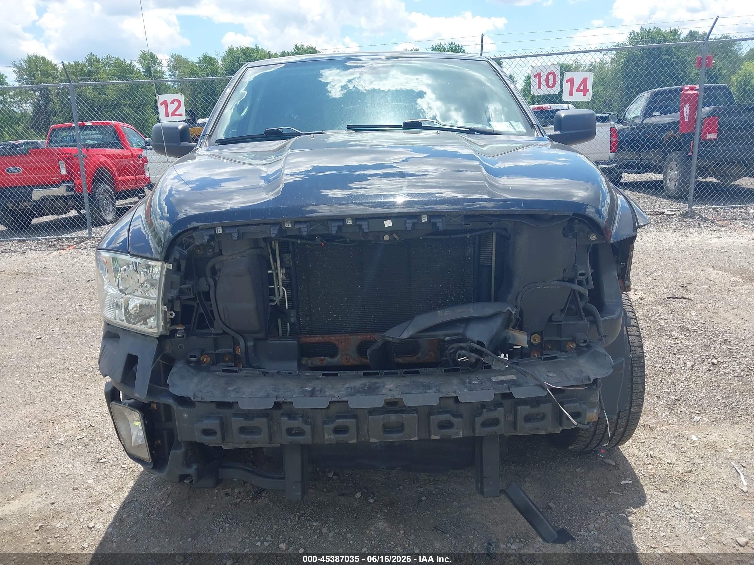2014 Ram 1500 Express Black vin: 1C6RR7KT8ES151751