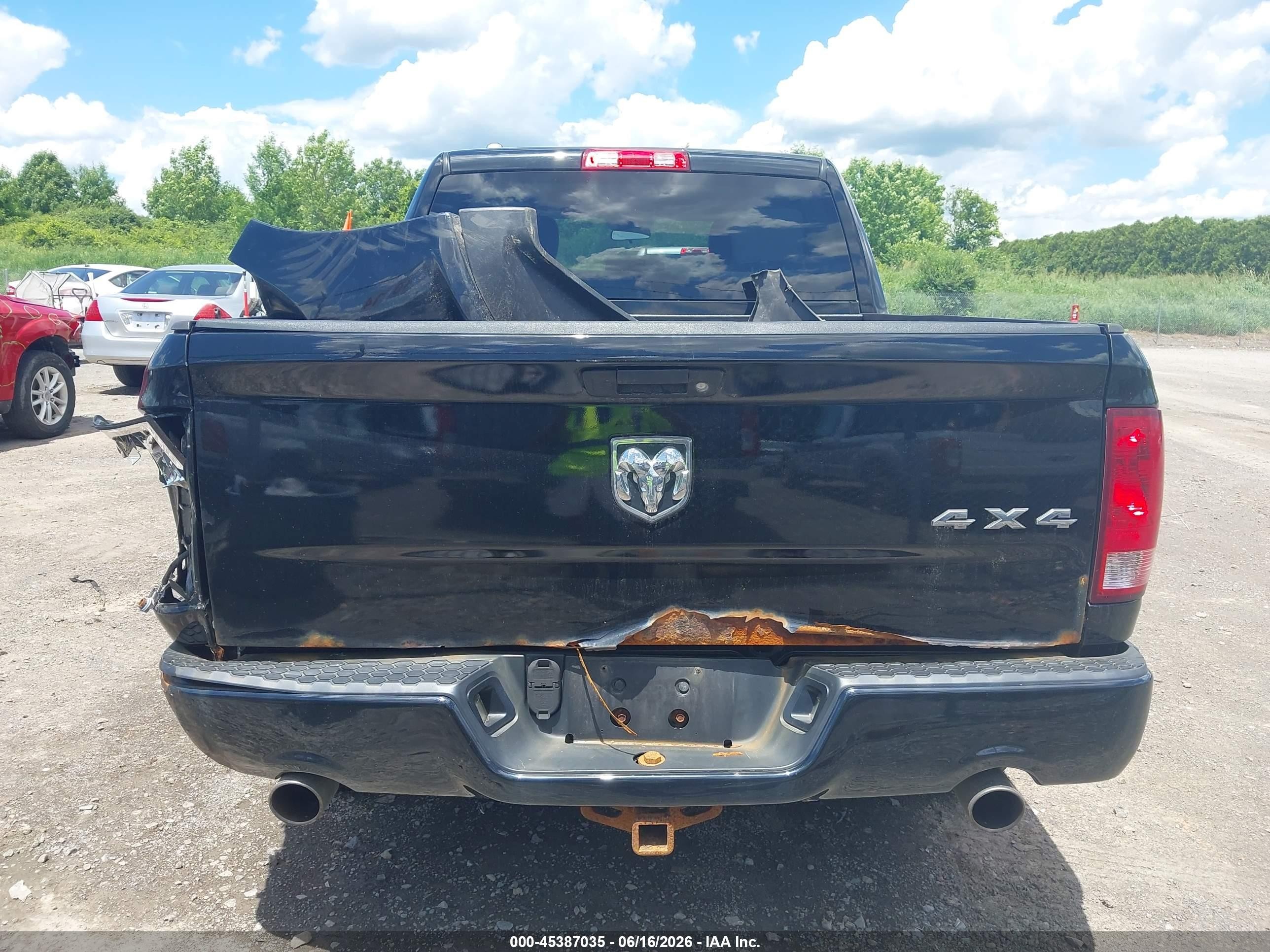 2014 Ram 1500 Express Black vin: 1C6RR7KT8ES151751