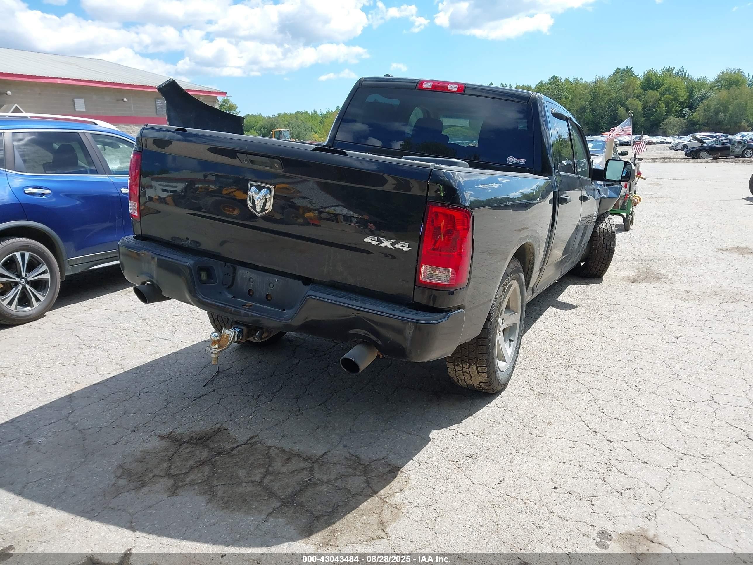 2014 Ram 1500 Express Black vin: 1C6RR7KT8ES171403