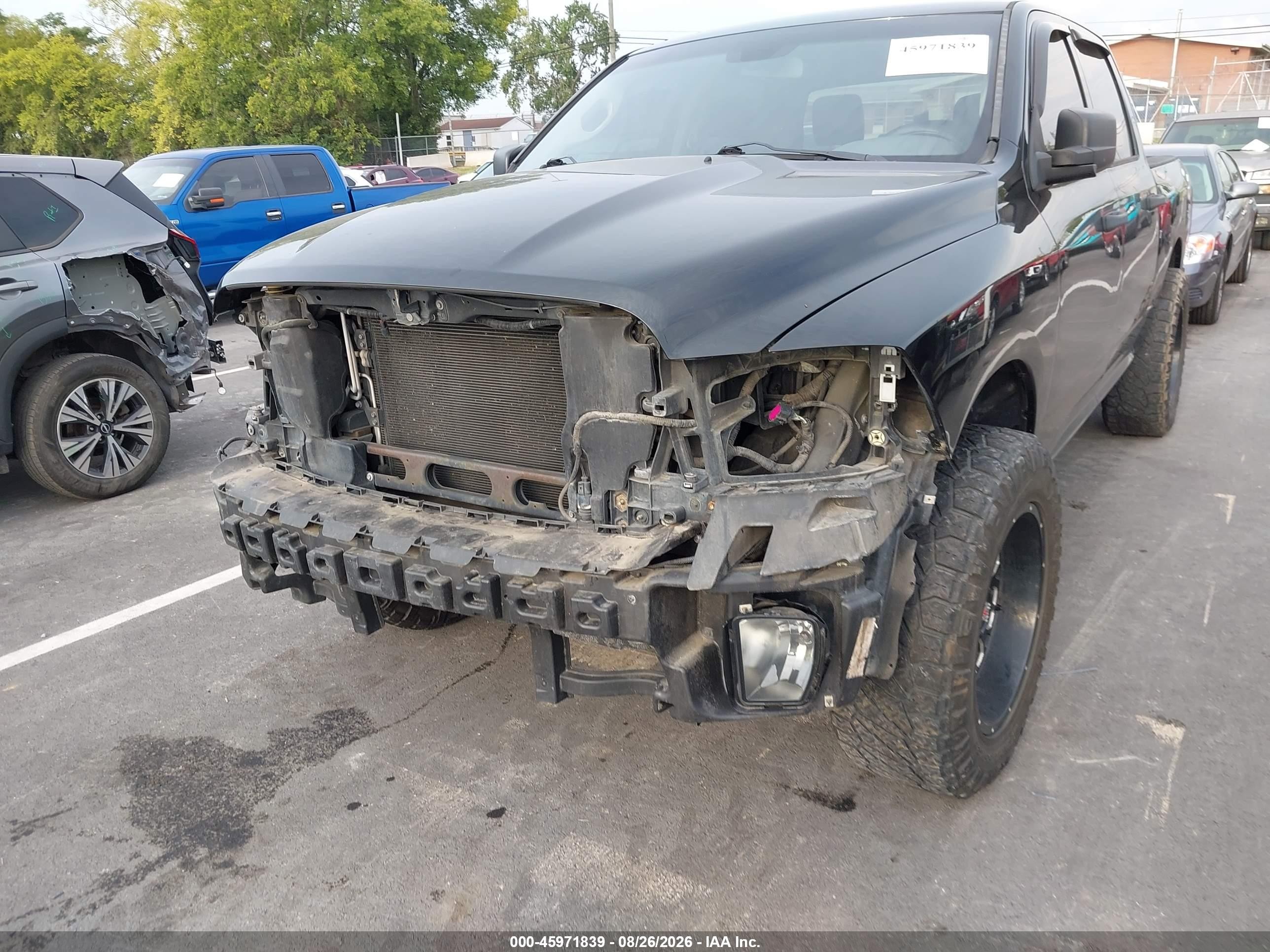 2014 Ram 1500 Express Черный vin: 1C6RR7KT8ES216968