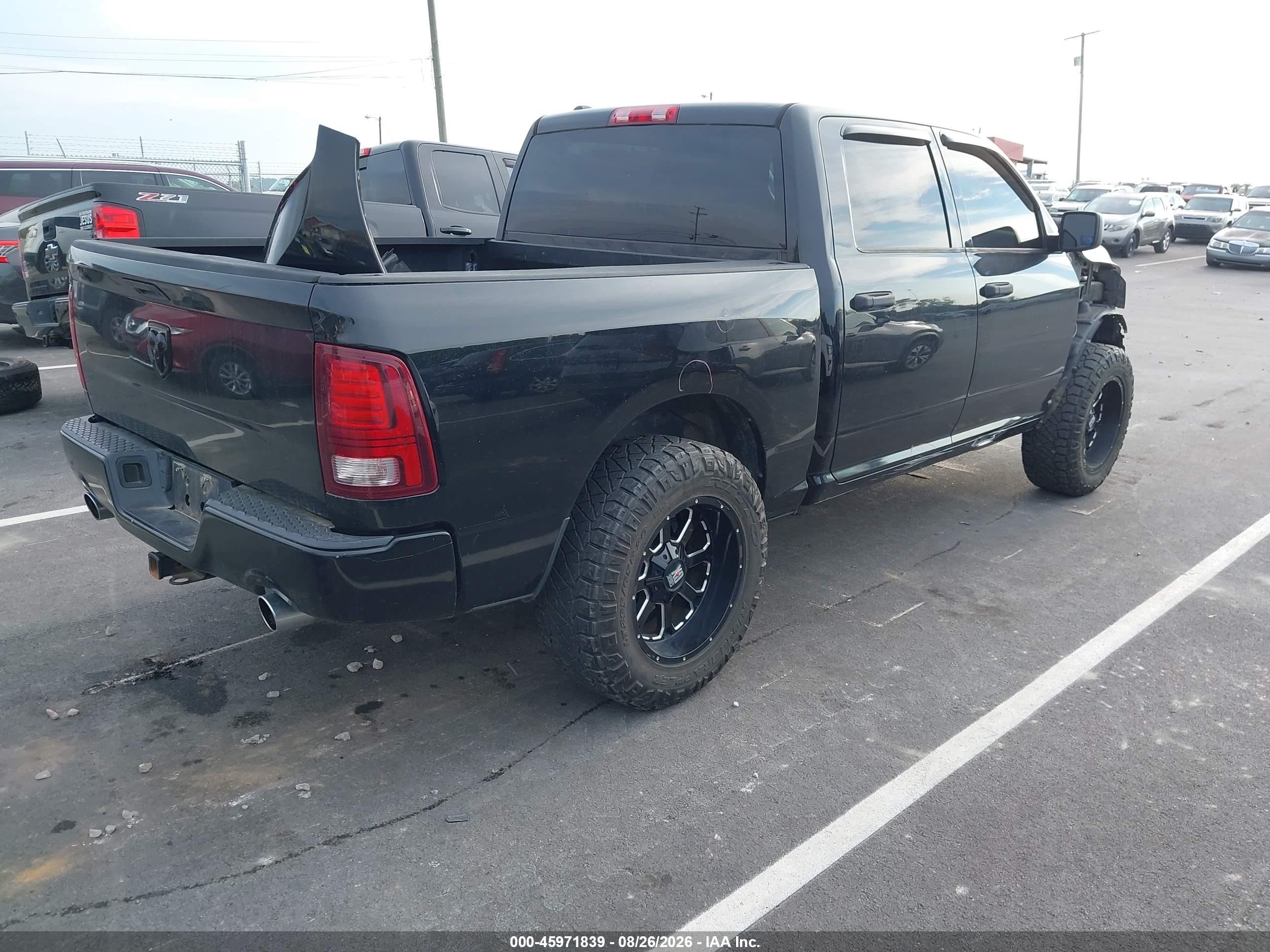 2014 Ram 1500 Express Черный vin: 1C6RR7KT8ES216968