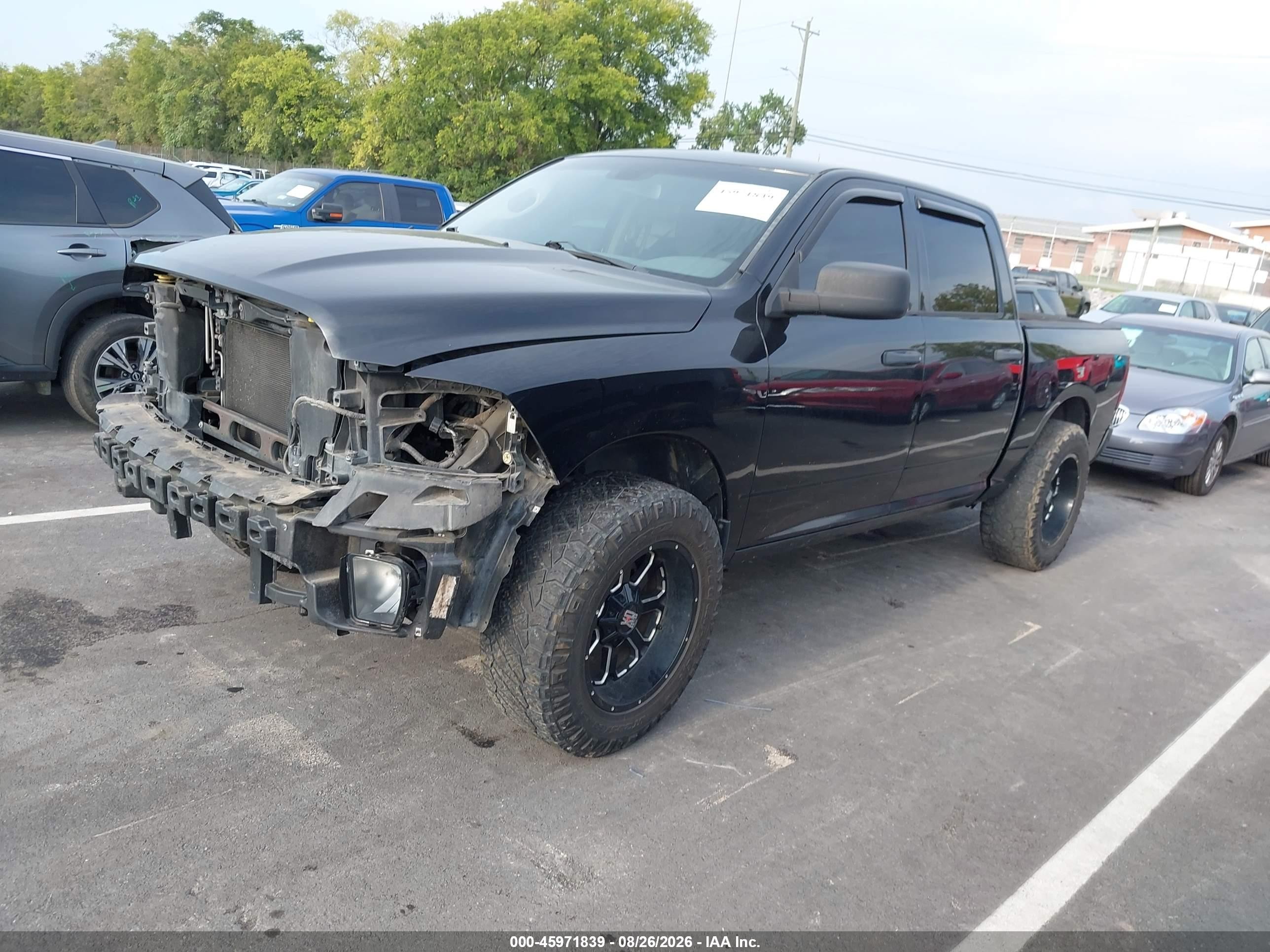 2014 Ram 1500 Express Черный vin: 1C6RR7KT8ES216968