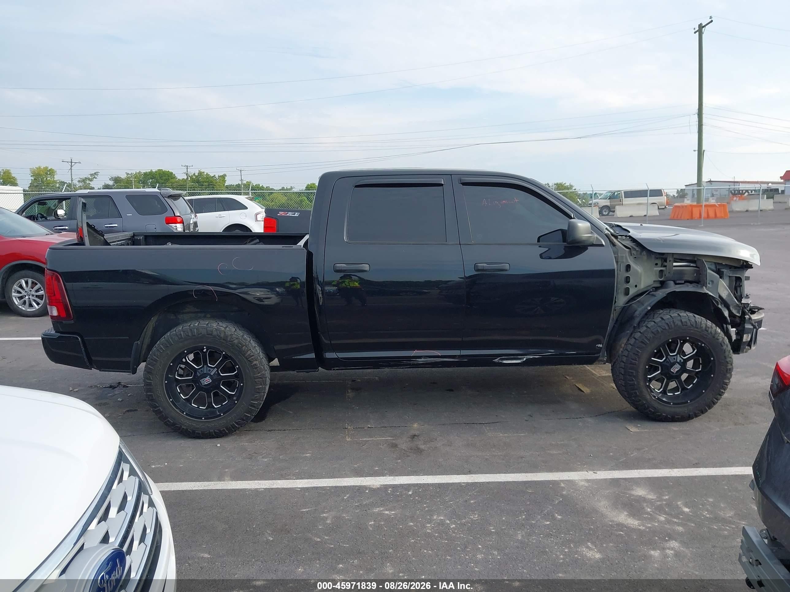 2014 Ram 1500 Express Черный vin: 1C6RR7KT8ES216968