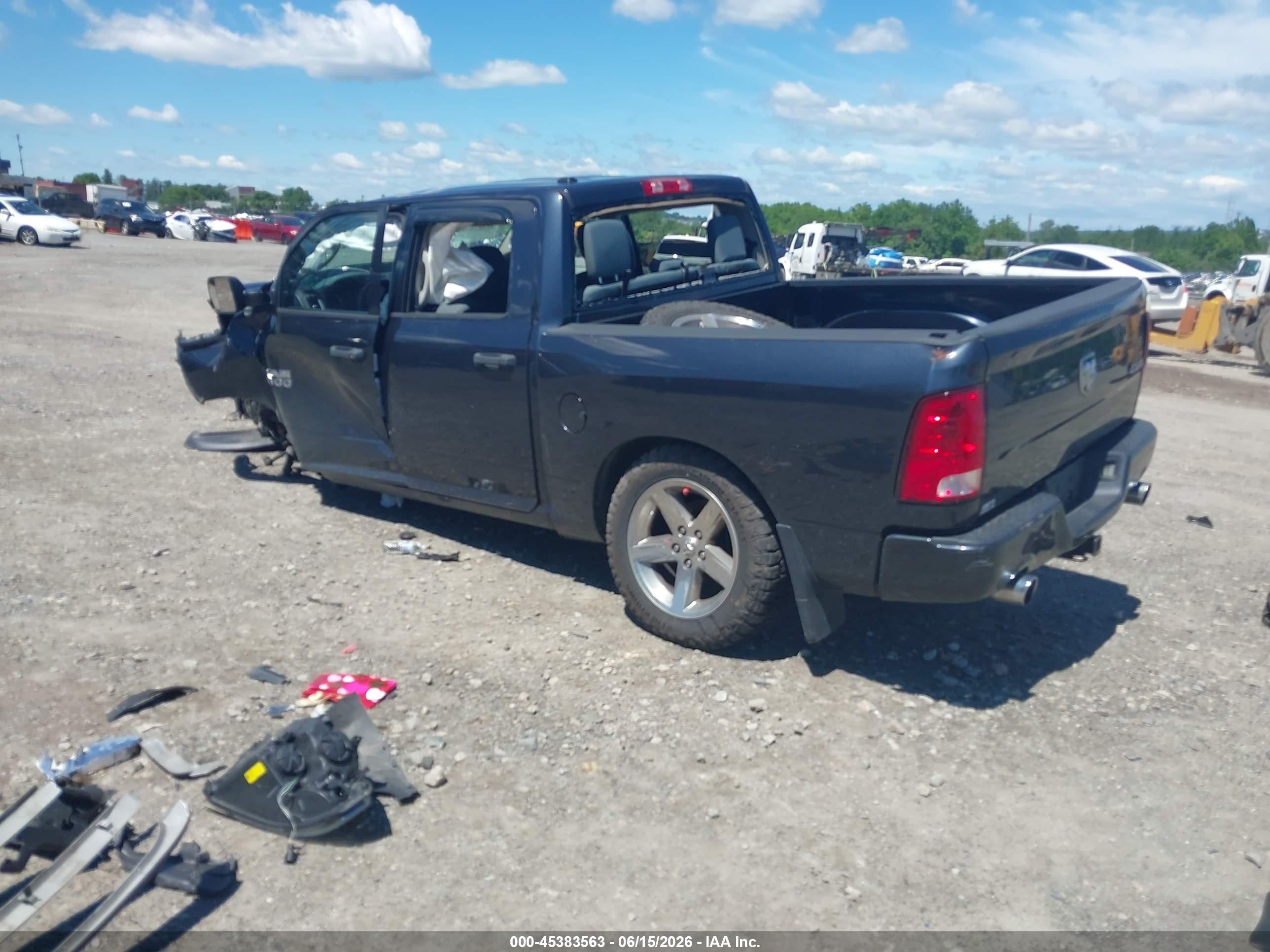 2014 Ram 1500 Express Black vin: 1C6RR7KT8ES261652
