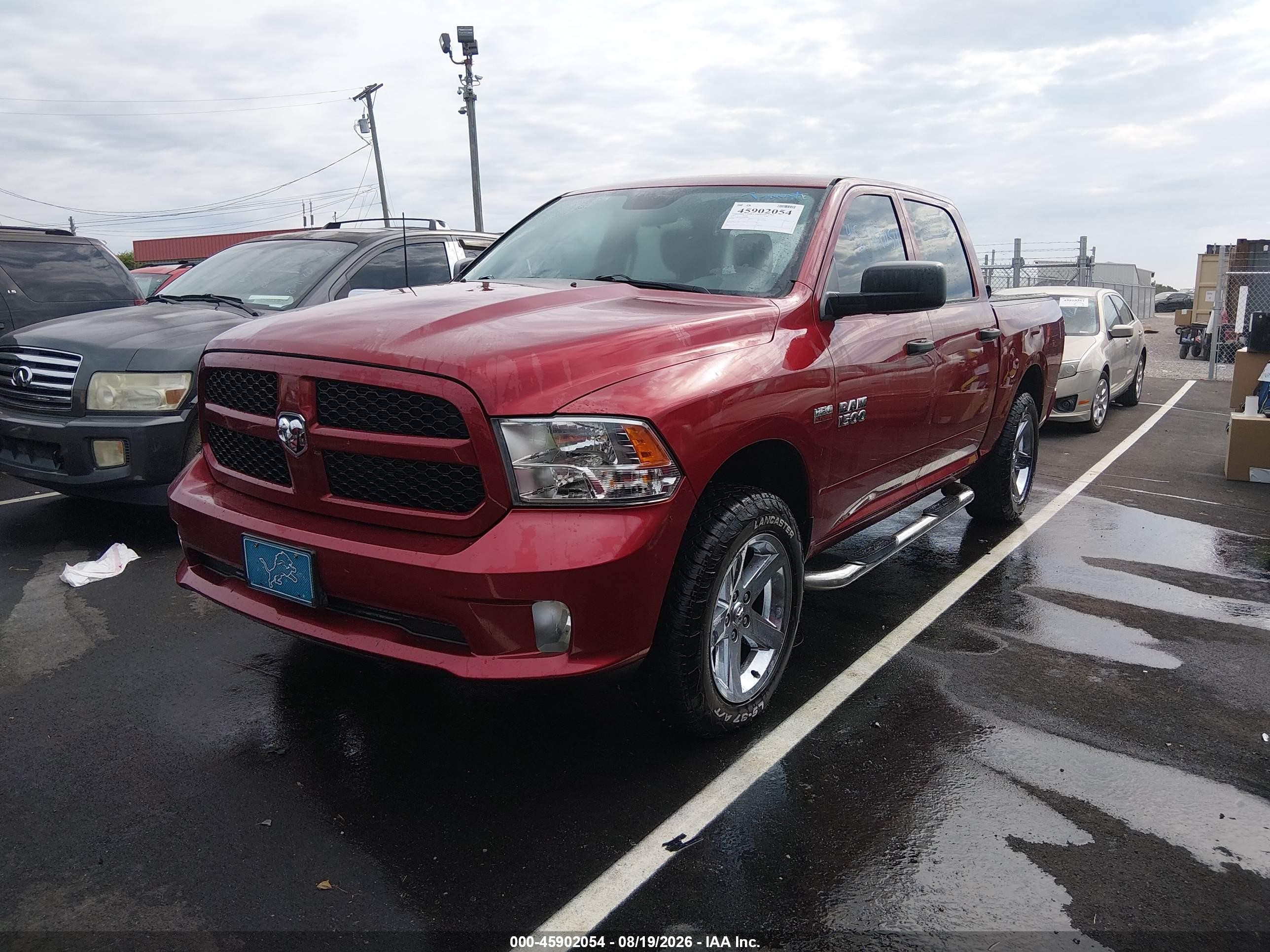 2014 Ram 1500 Express Red vin: 1C6RR7KT9ES162760