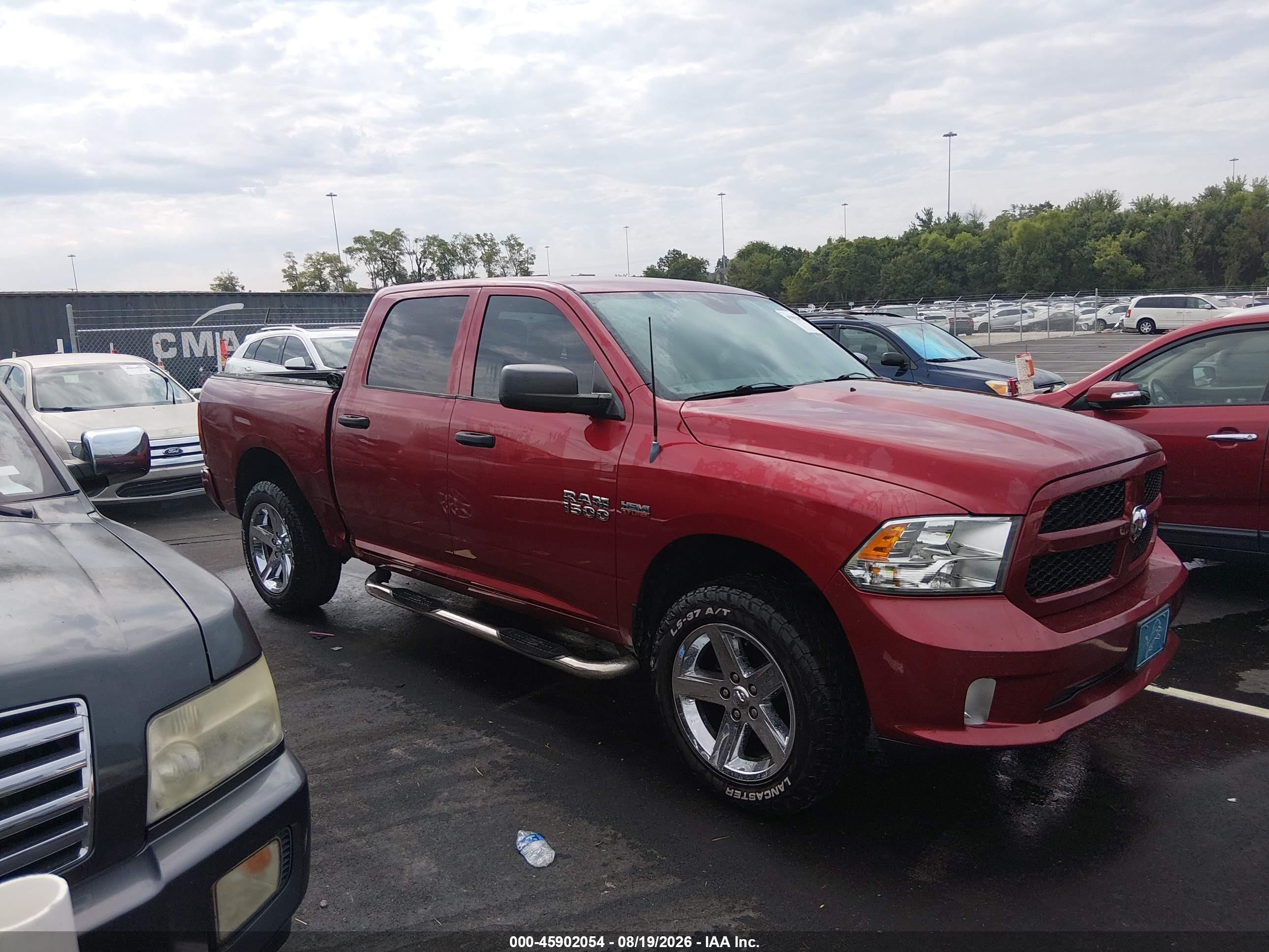 2014 Ram 1500 Express Red vin: 1C6RR7KT9ES162760