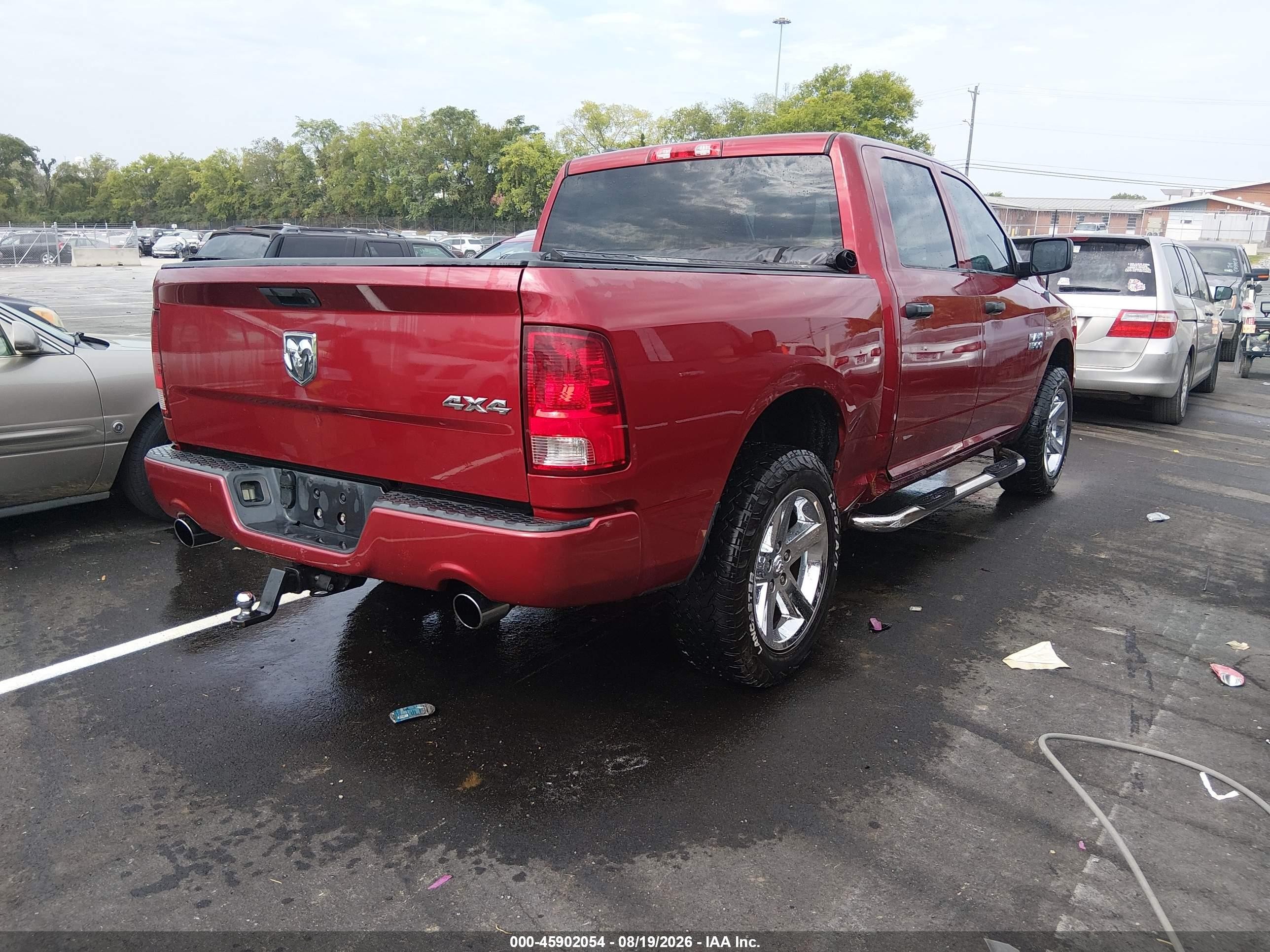 2014 Ram 1500 Express Red vin: 1C6RR7KT9ES162760