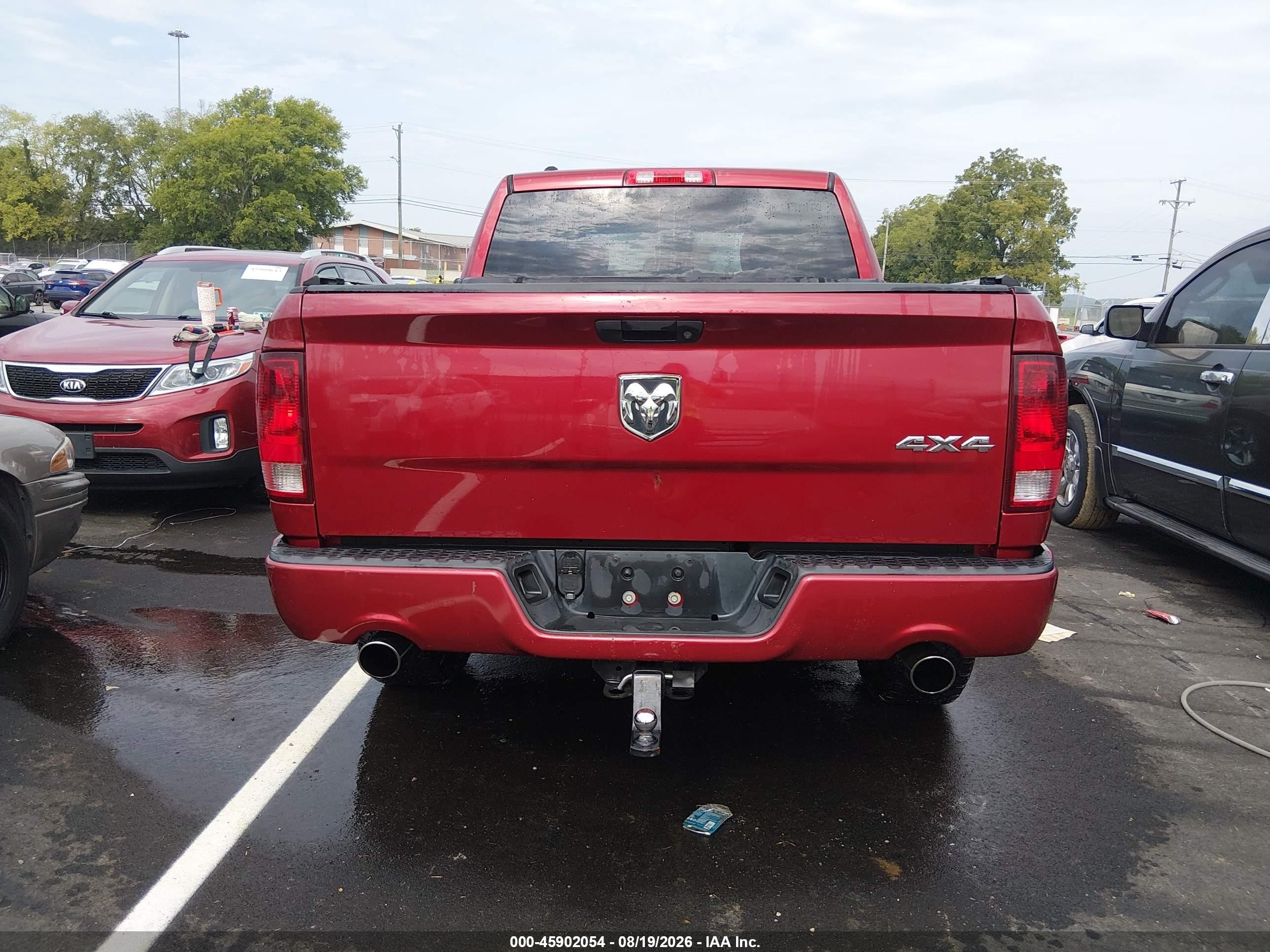 2014 Ram 1500 Express Red vin: 1C6RR7KT9ES162760