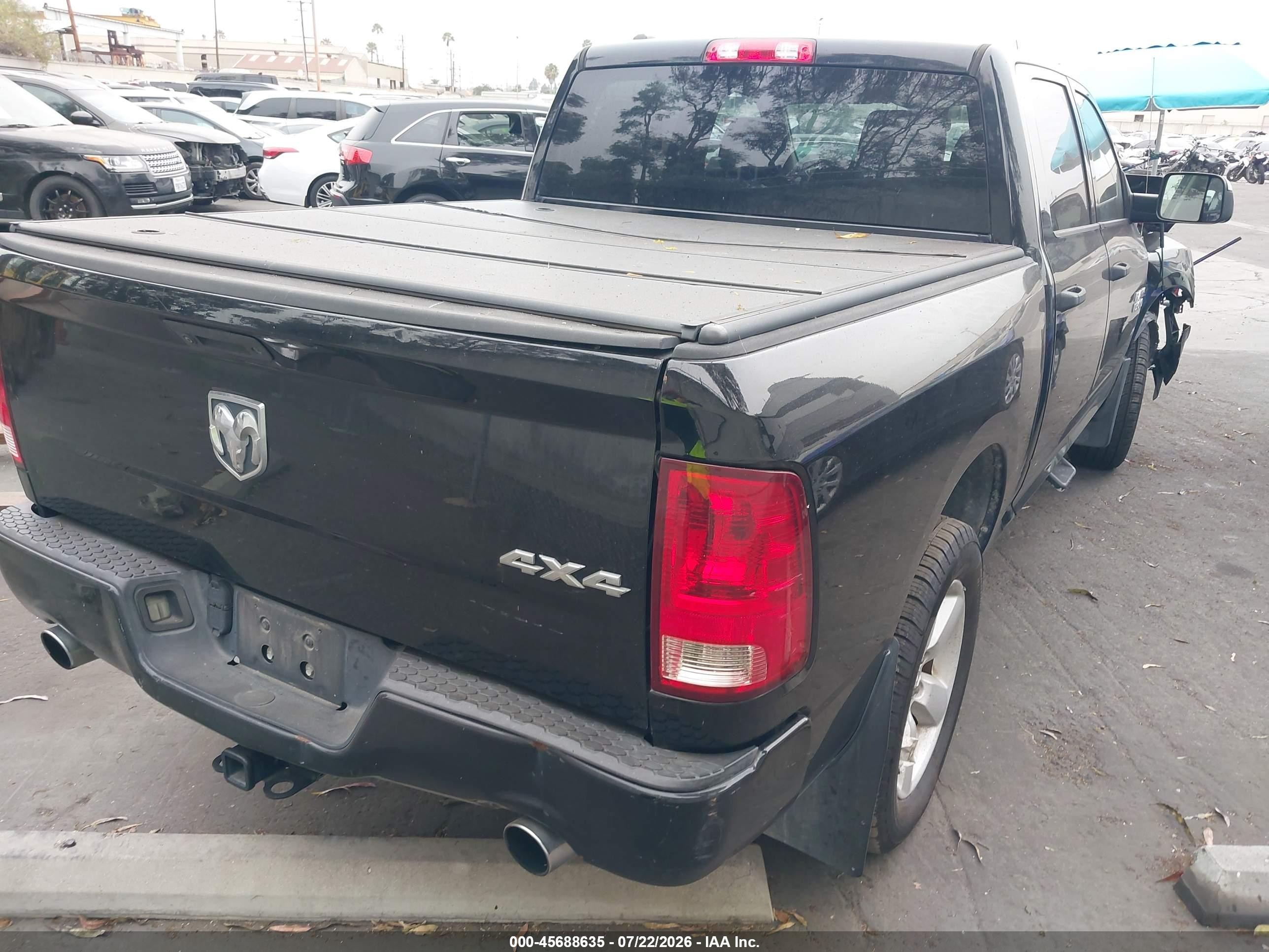 2014 Ram 1500 Express Black vin: 1C6RR7KT9ES411008