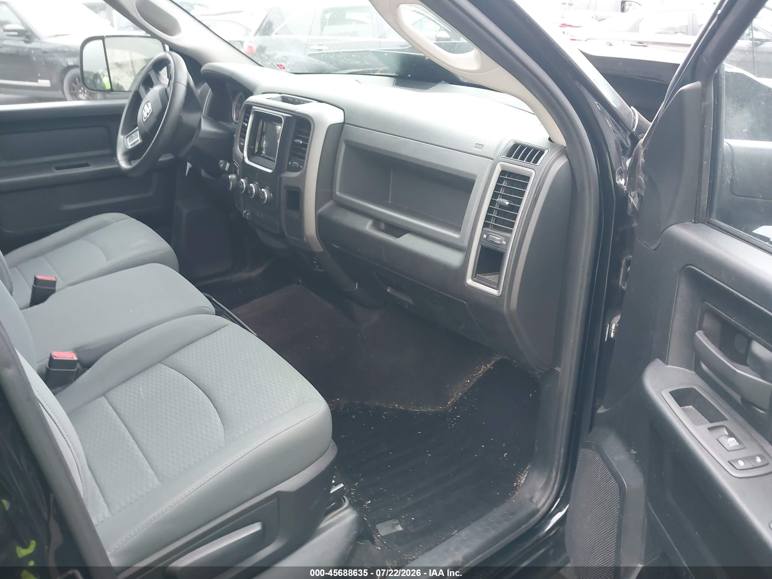 2014 Ram 1500 Express Black vin: 1C6RR7KT9ES411008