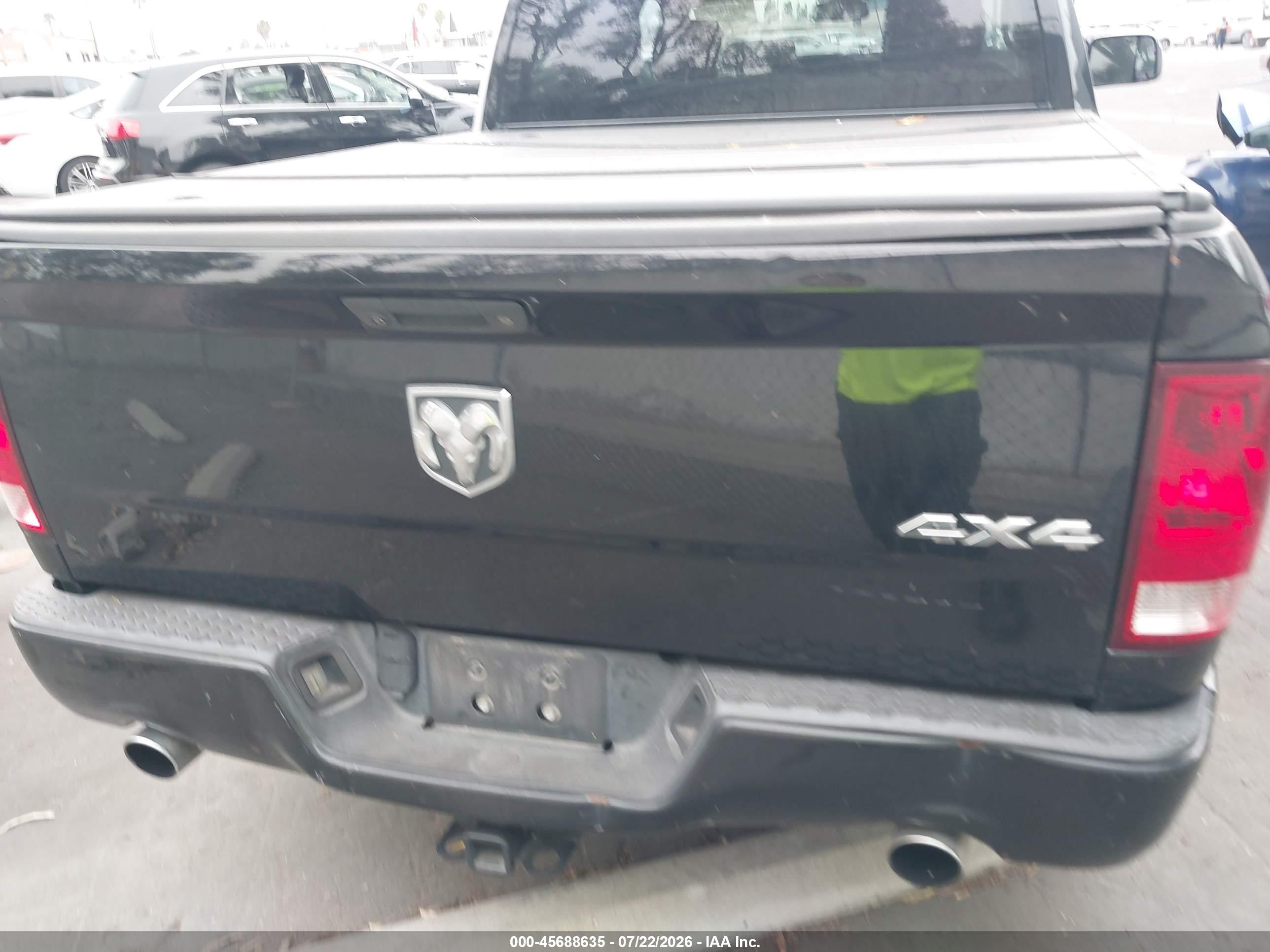 2014 Ram 1500 Express Black vin: 1C6RR7KT9ES411008