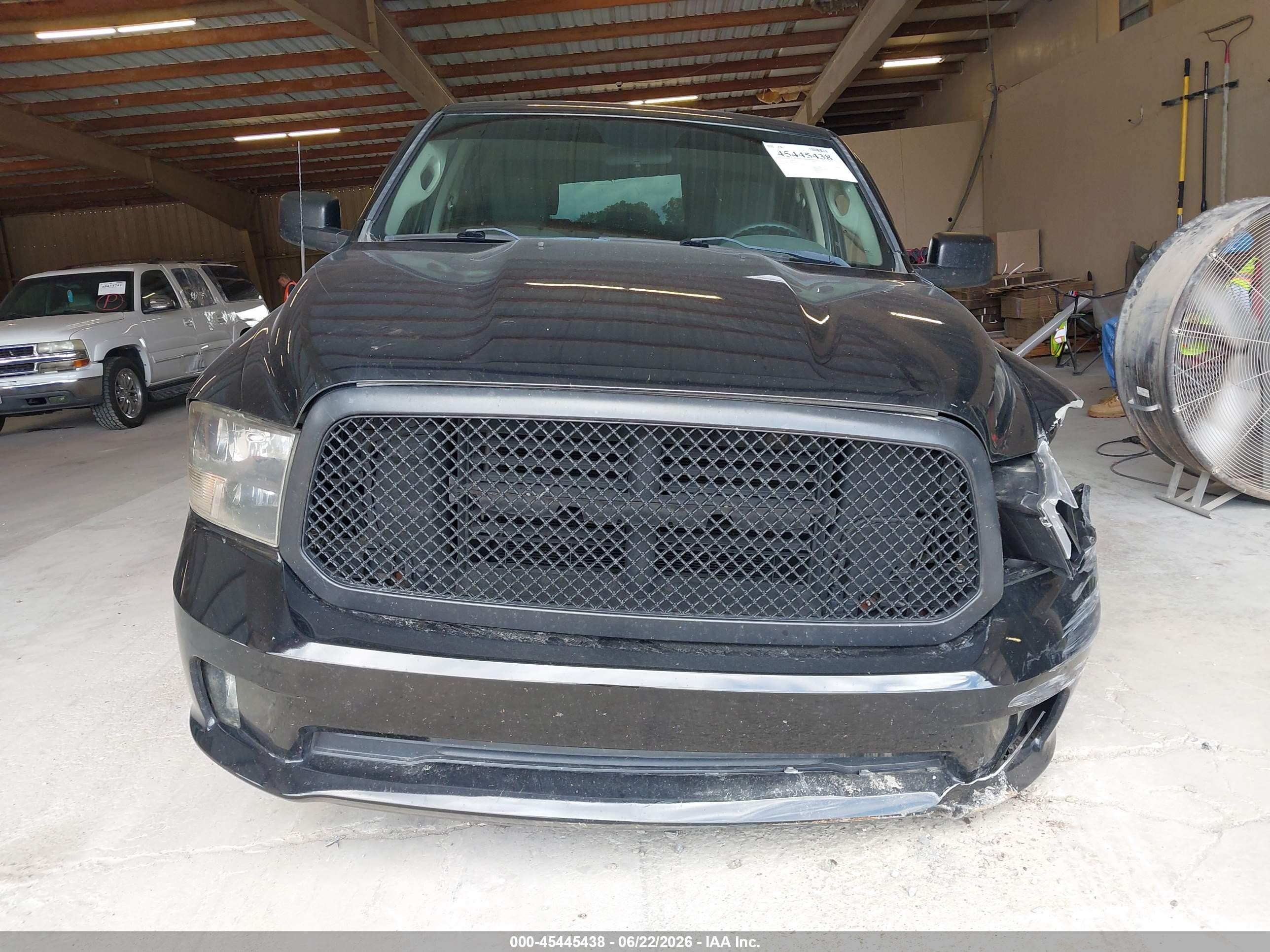 2014 Ram 1500 Express Black vin: 1C6RR7KT9ES445790