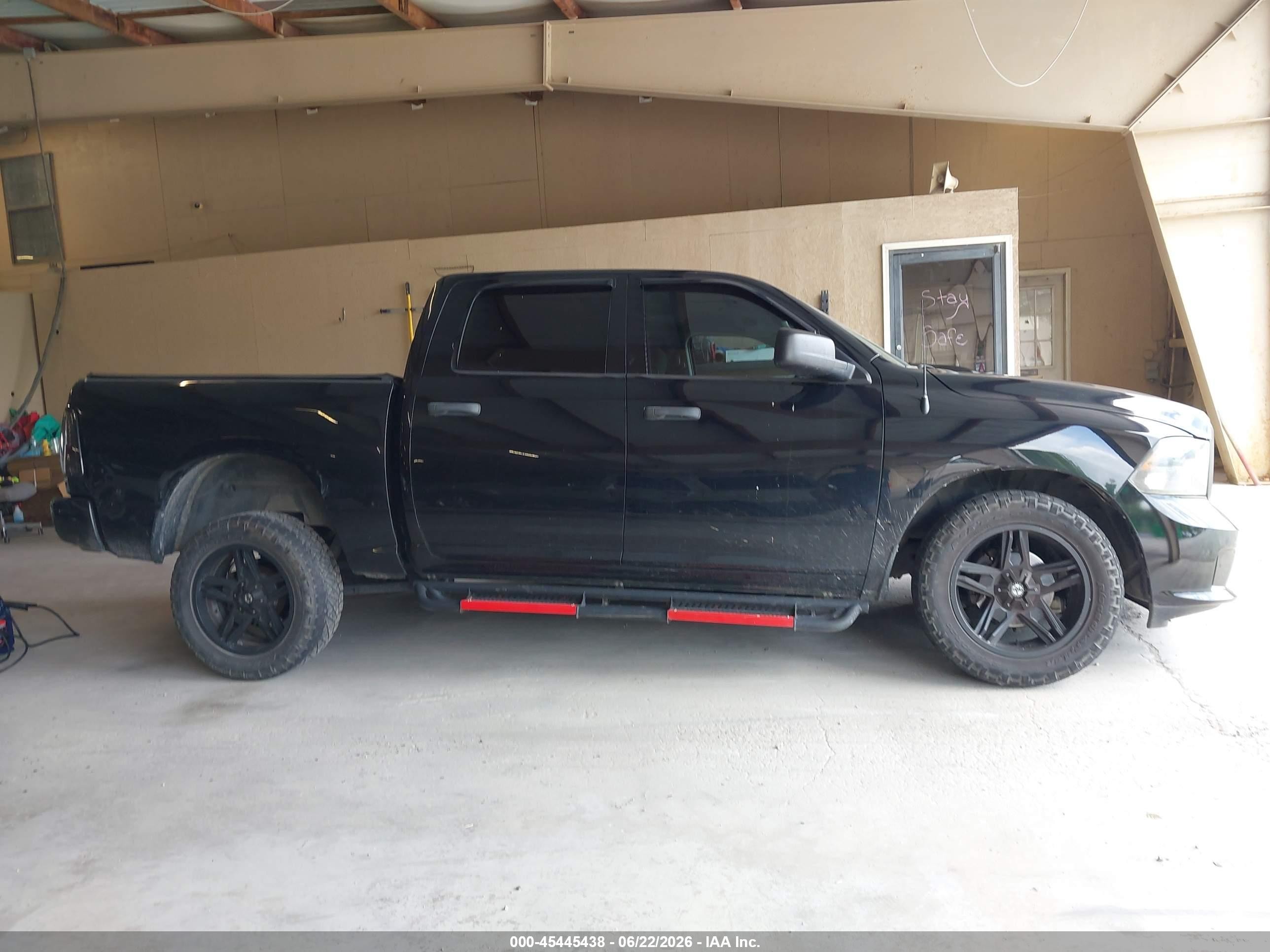 2014 Ram 1500 Express Black vin: 1C6RR7KT9ES445790