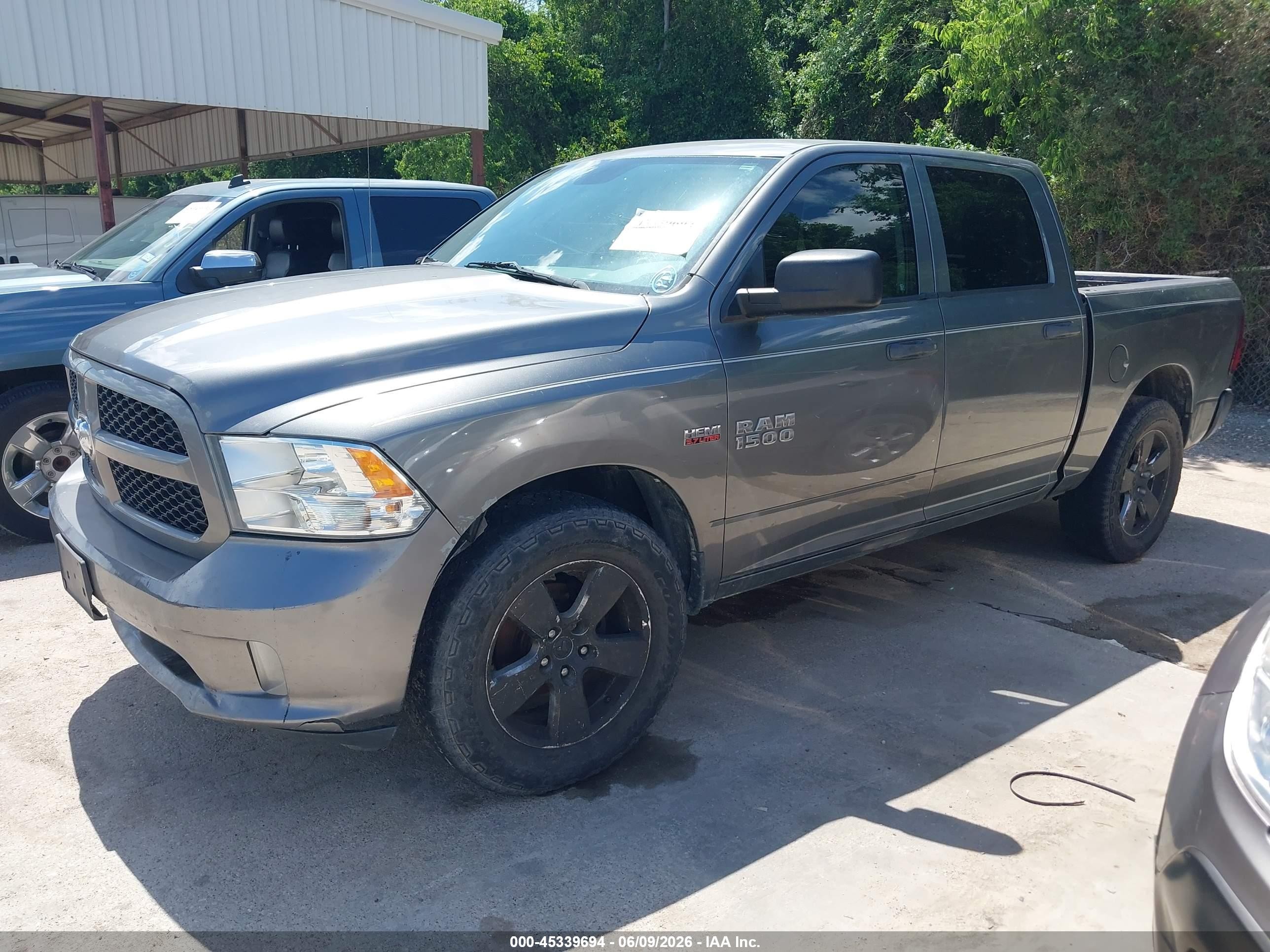 2013 Ram 1500 Express Серый vin: 1C6RR7KTXDS687714