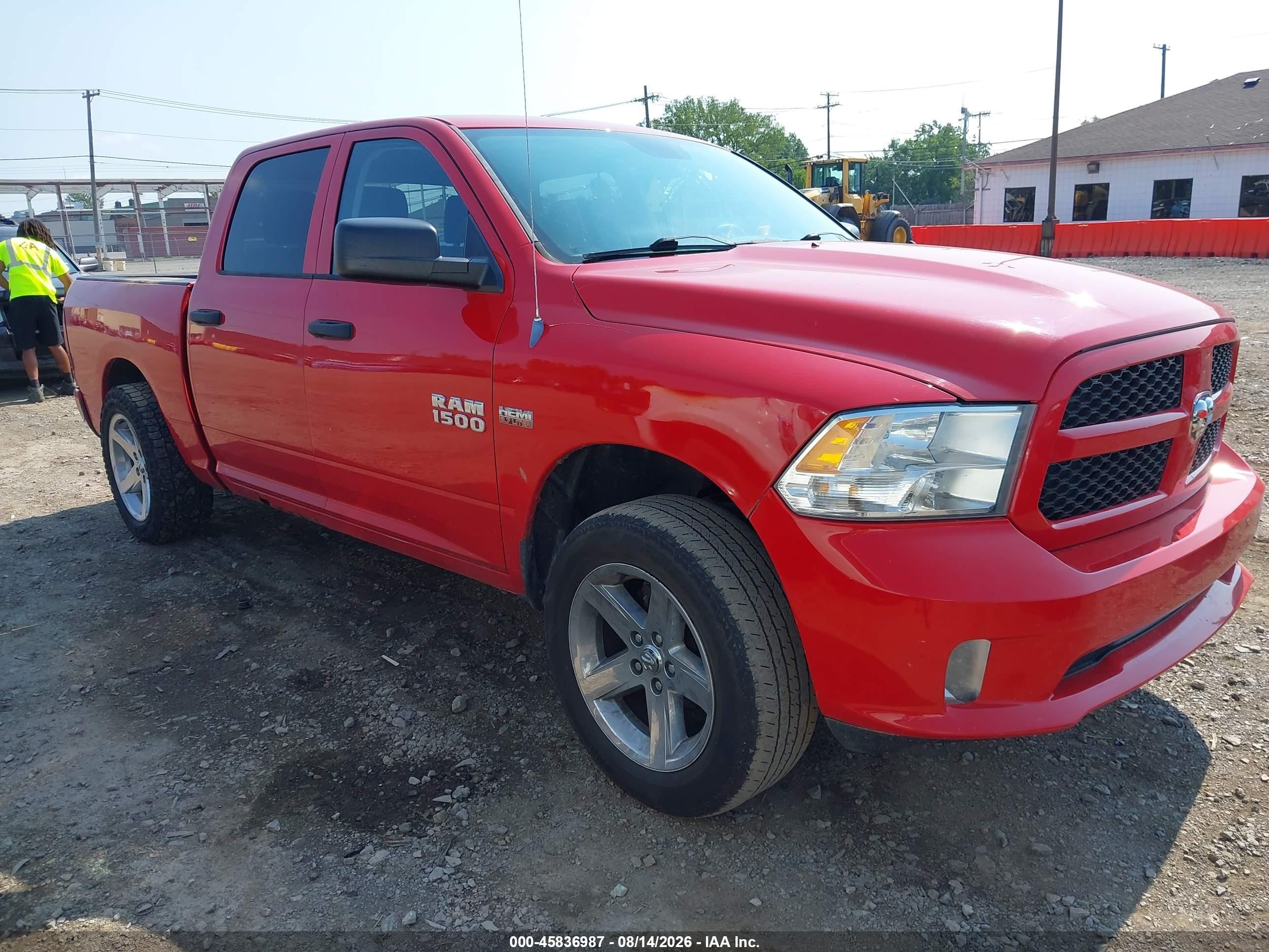 2014 Ram 1500 Express Red vin: 1C6RR7KTXES161987