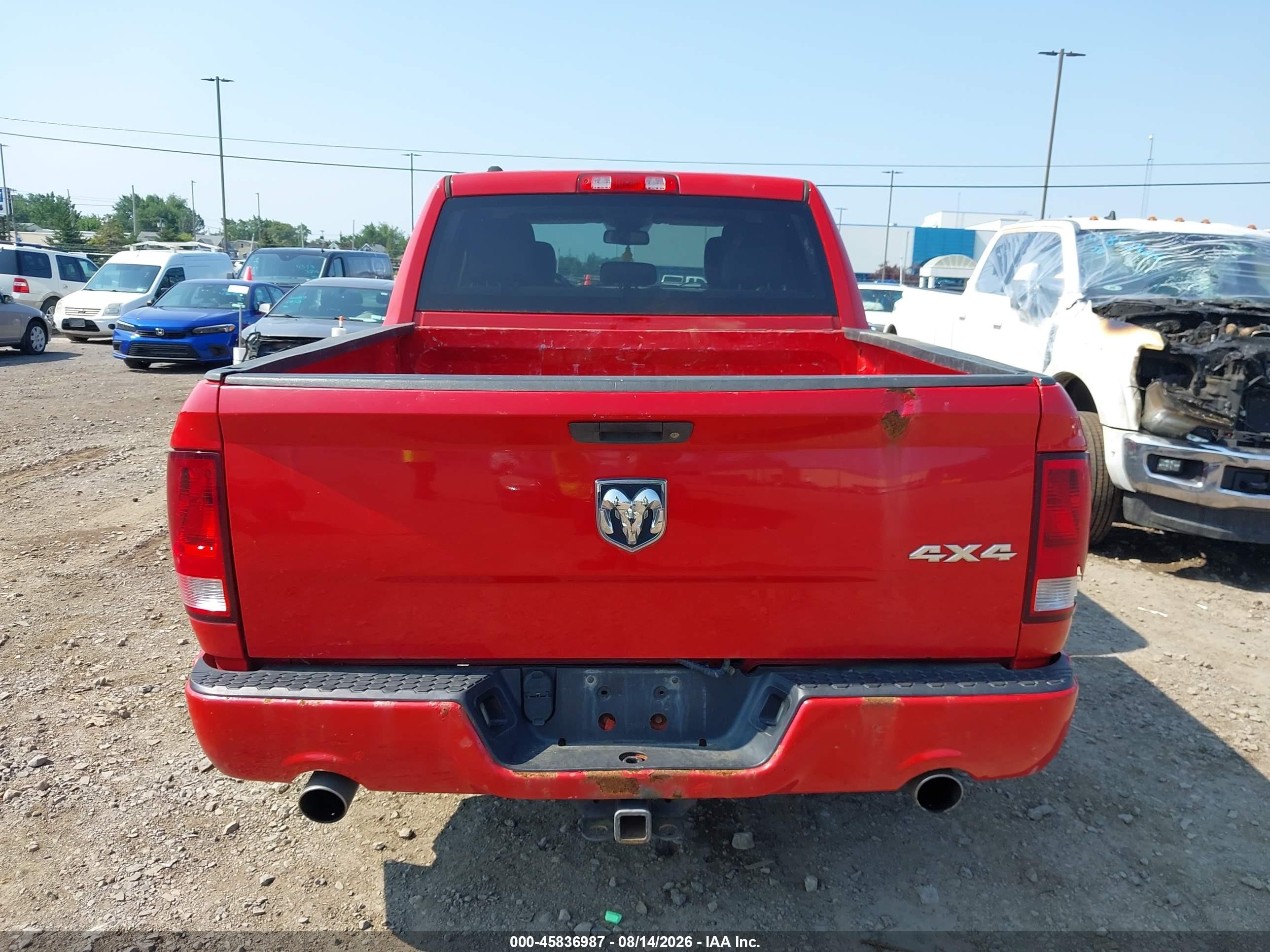 2014 Ram 1500 Express Red vin: 1C6RR7KTXES161987