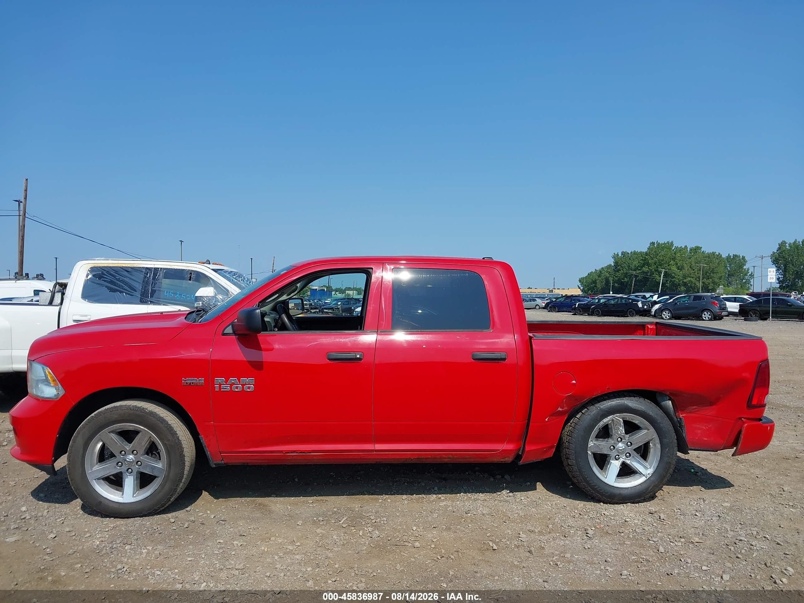2014 Ram 1500 Express Red vin: 1C6RR7KTXES161987