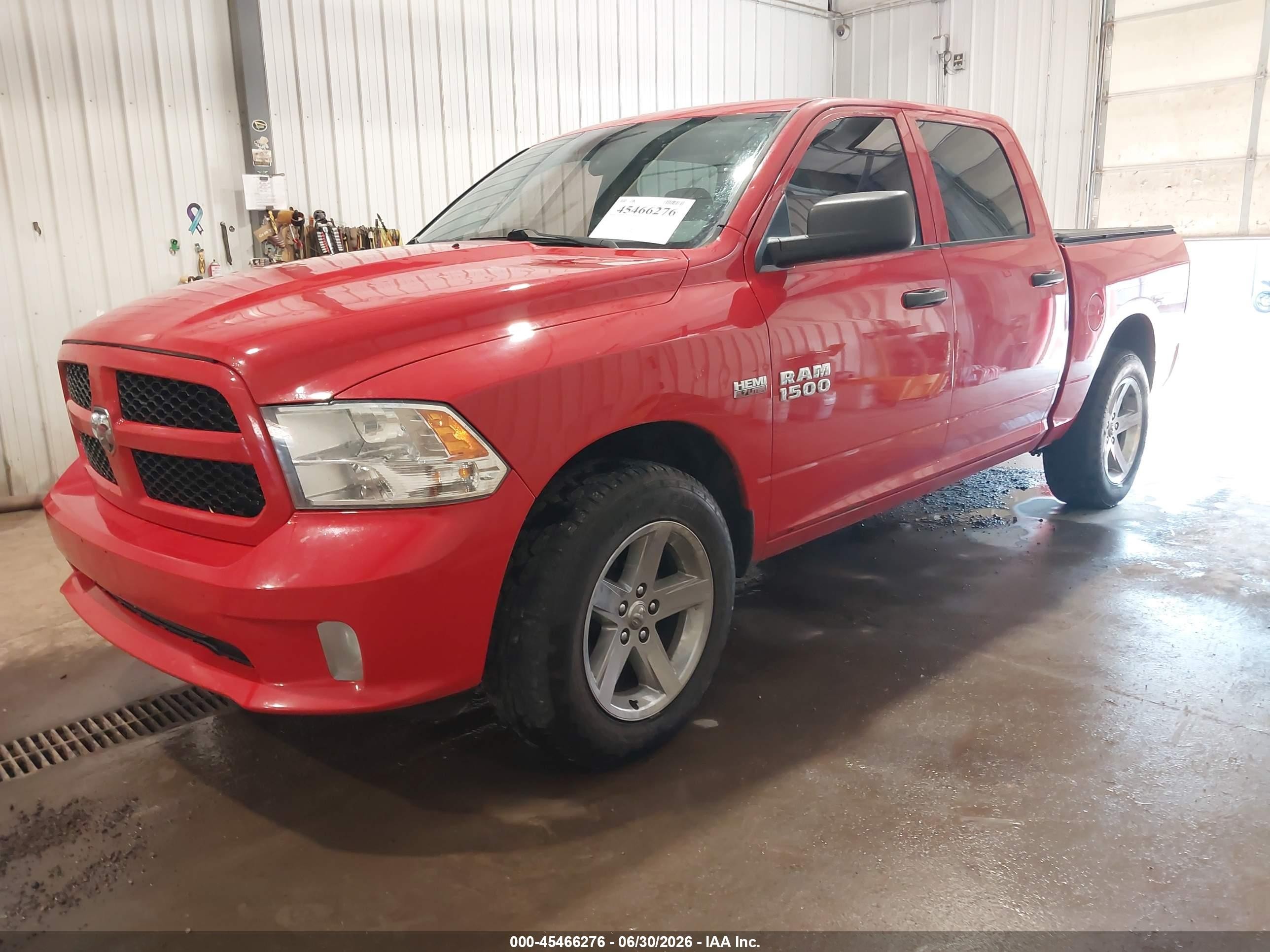 2014 Ram 1500 Express Red vin: 1C6RR7KTXES165974