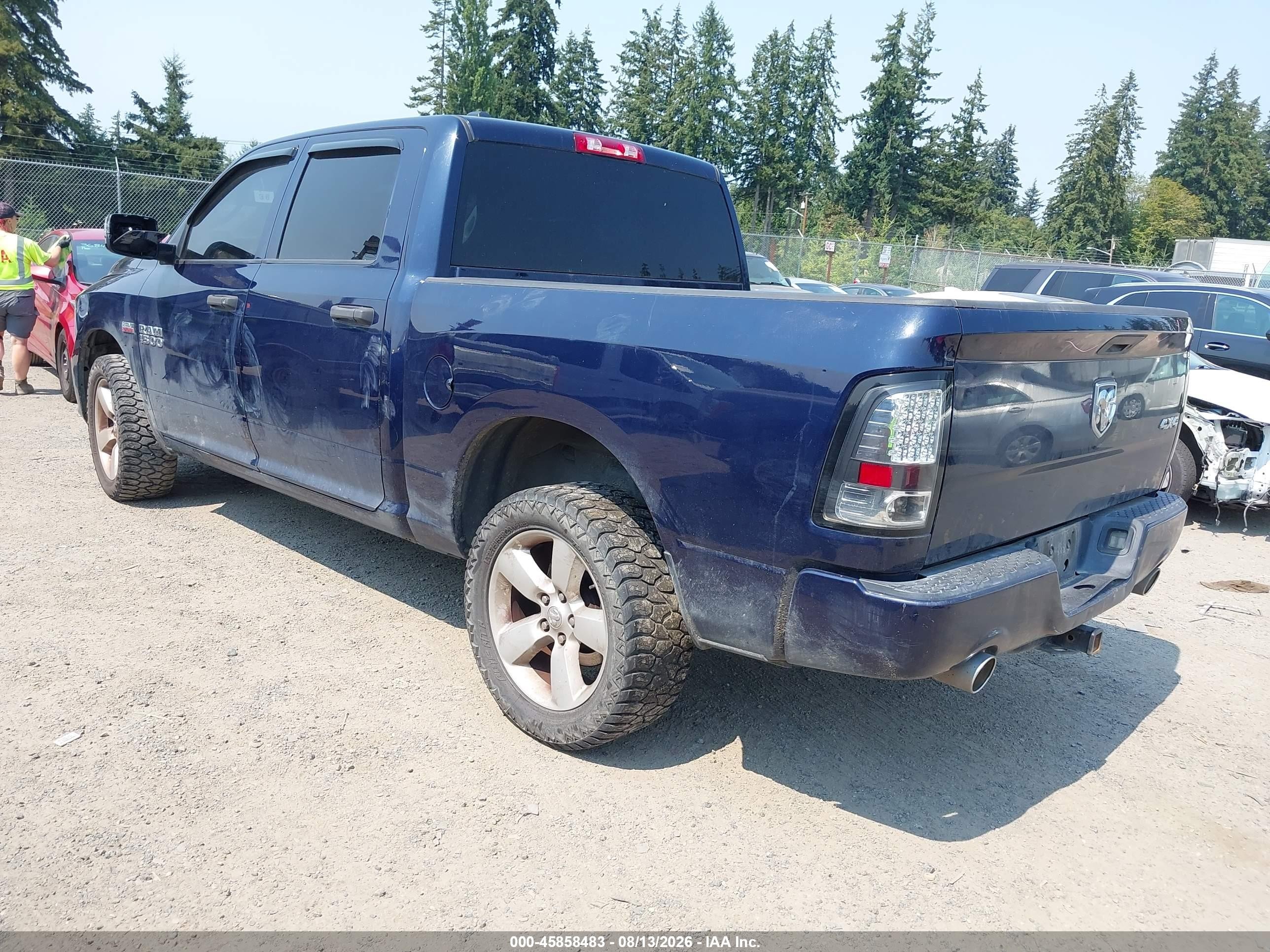 2014 Ram 1500 Express Blue vin: 1C6RR7KTXES381548