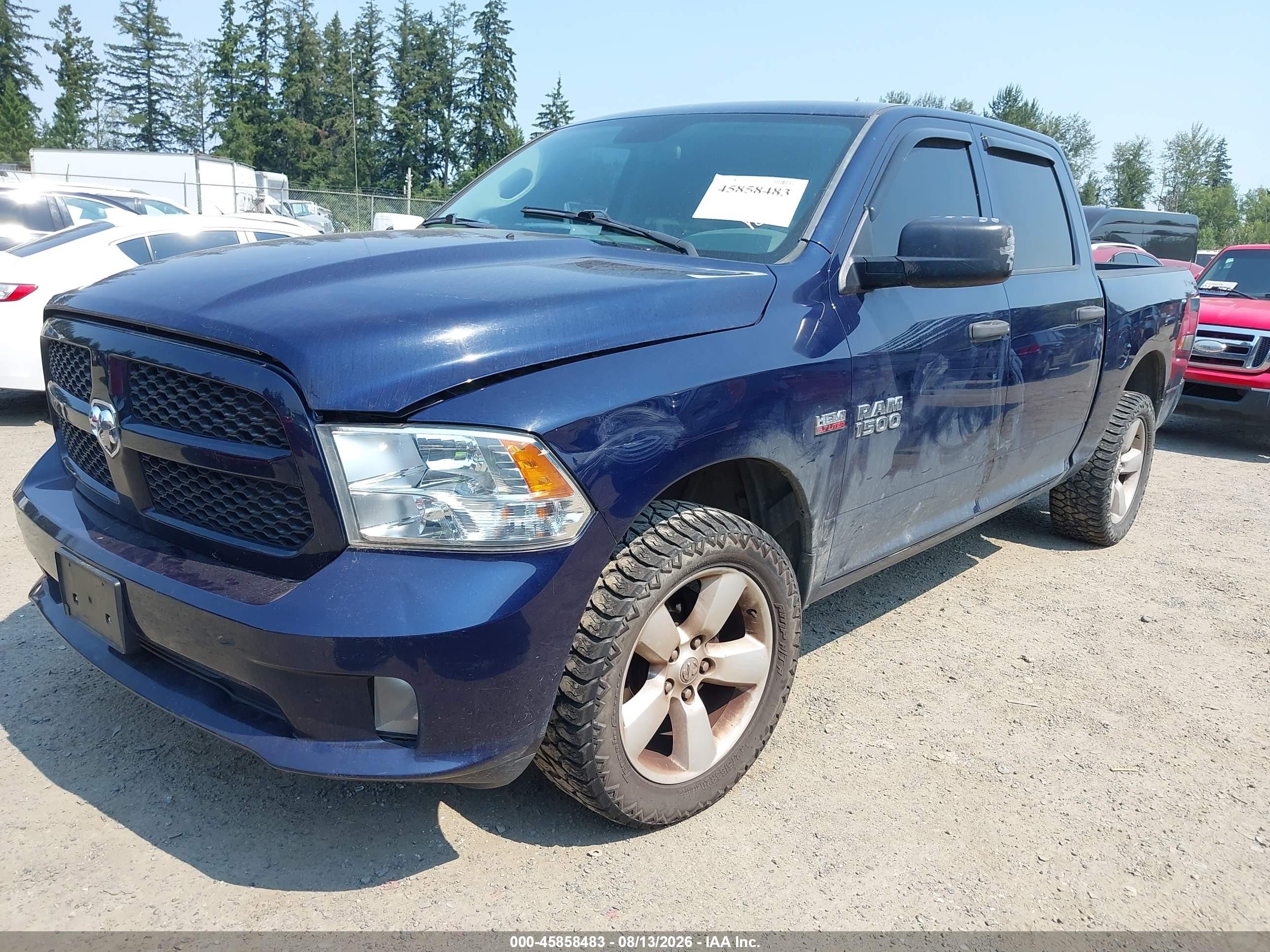 2014 Ram 1500 Express Blue vin: 1C6RR7KTXES381548