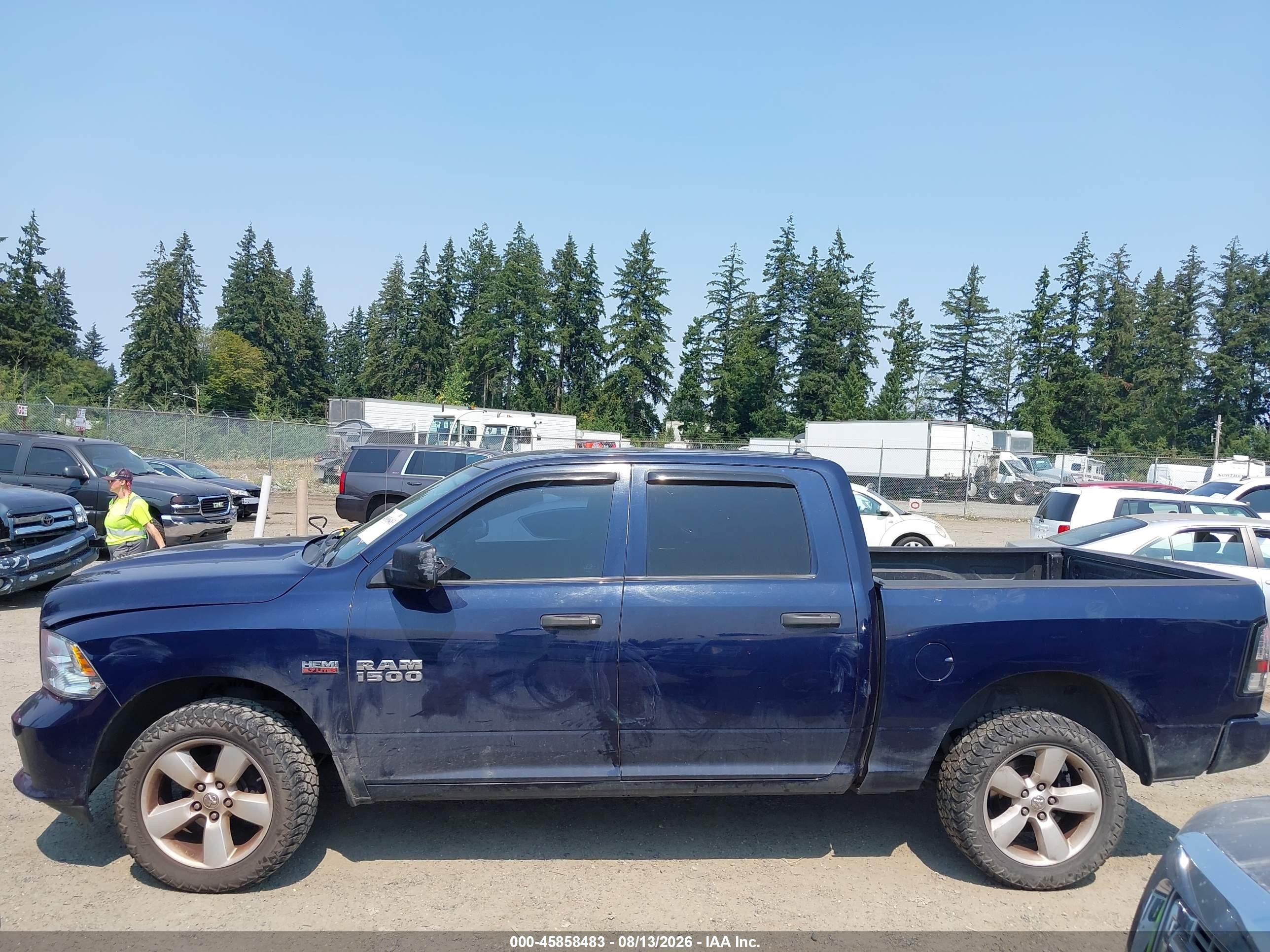 2014 Ram 1500 Express Blue vin: 1C6RR7KTXES381548