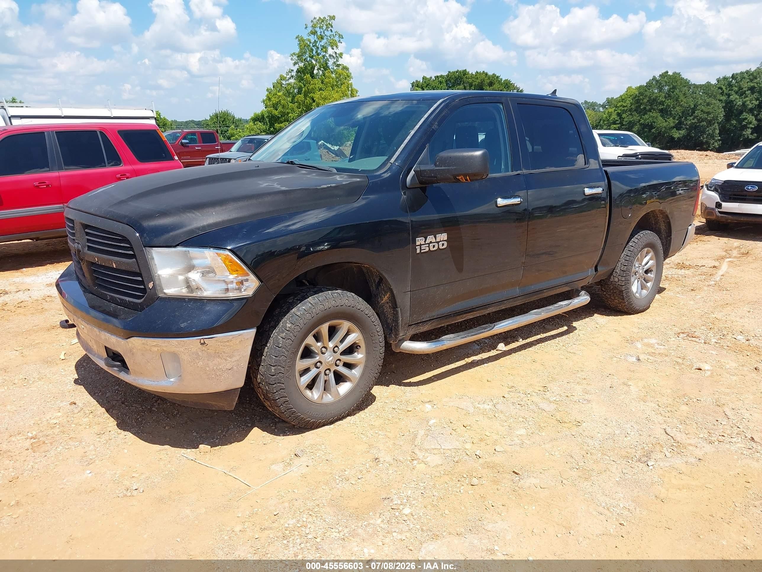 2013 Ram 1500 Slt Черный vin: 1C6RR7LG0DS720317