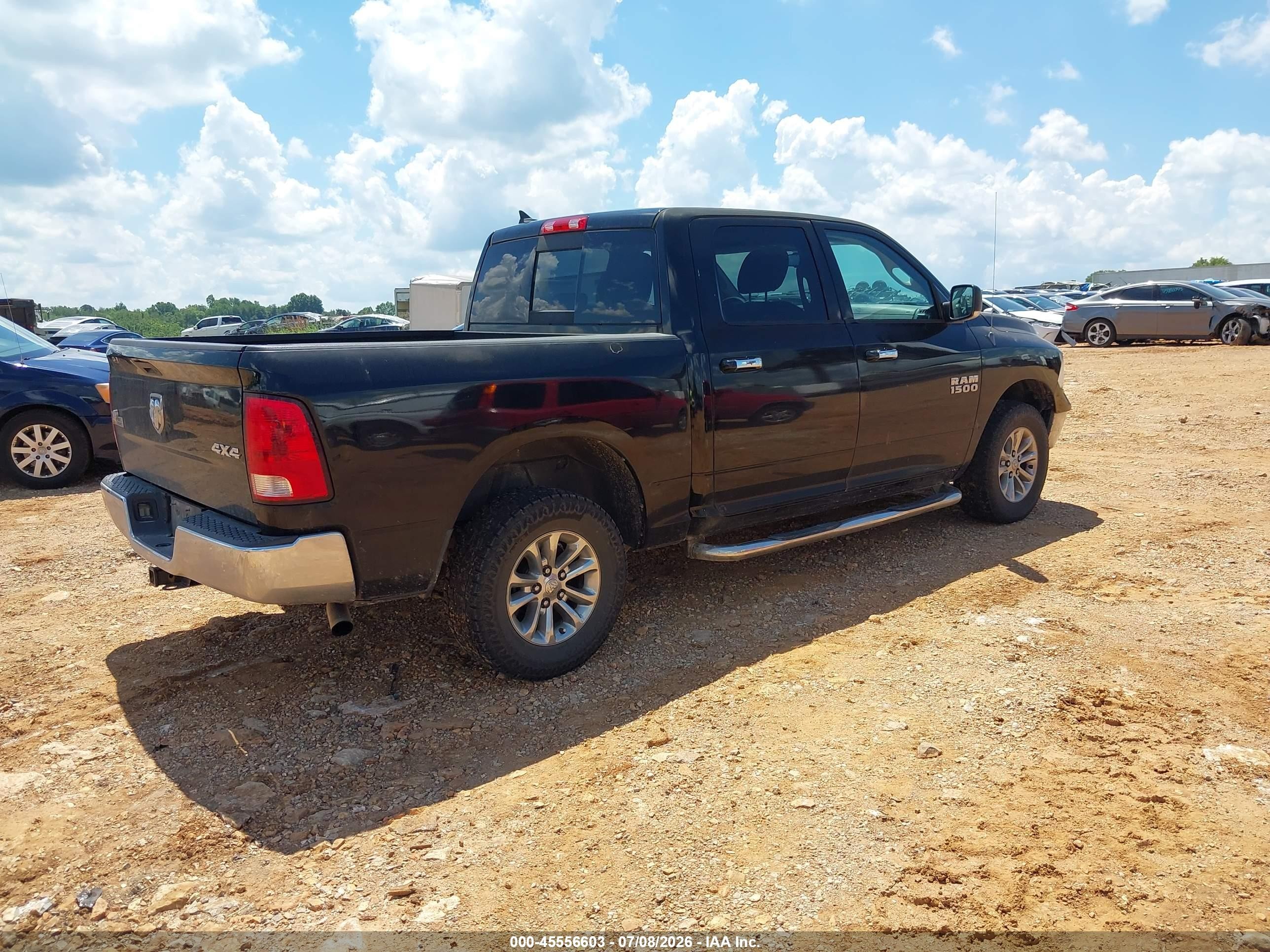 2013 Ram 1500 Slt Черный vin: 1C6RR7LG0DS720317