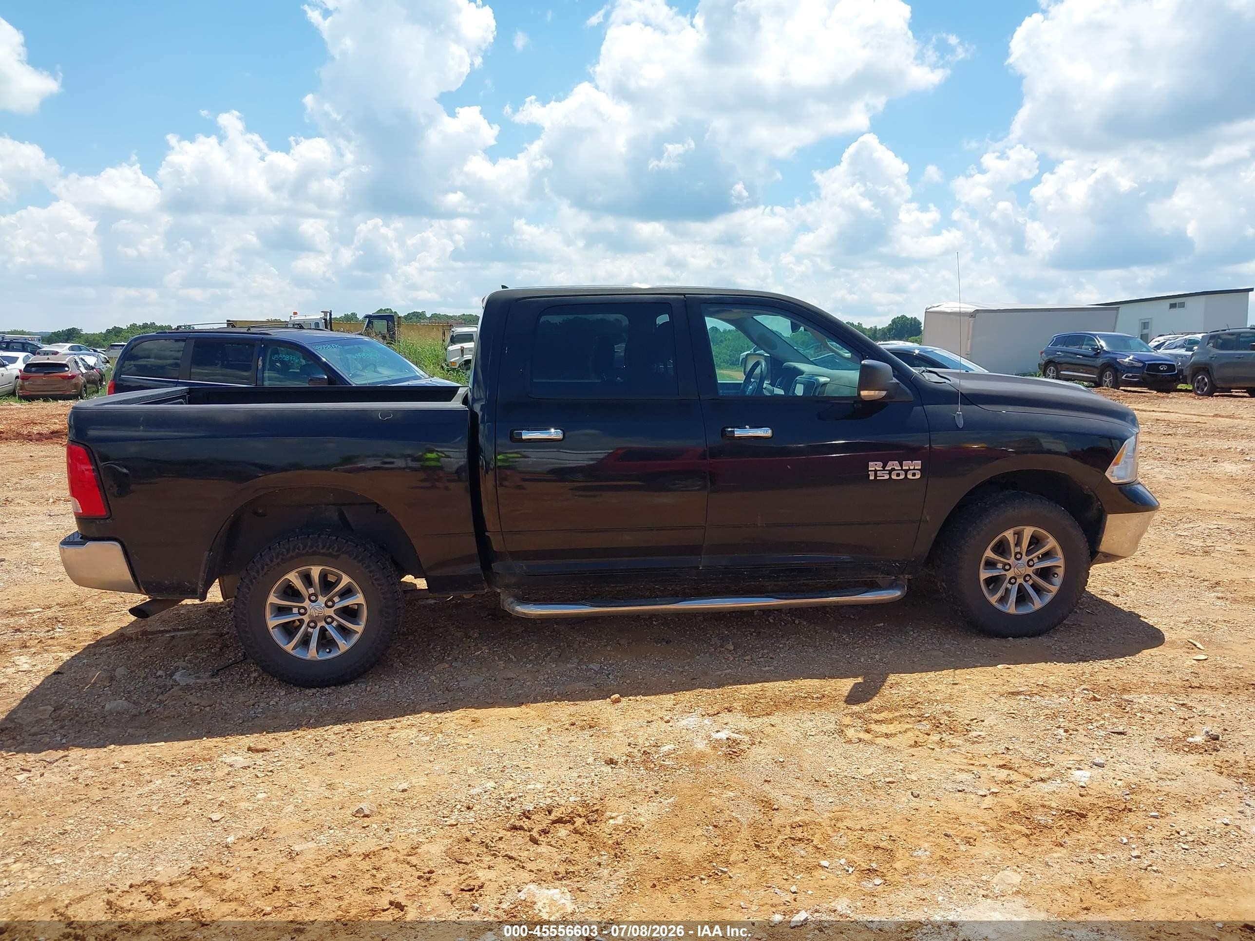 2013 Ram 1500 Slt Черный vin: 1C6RR7LG0DS720317