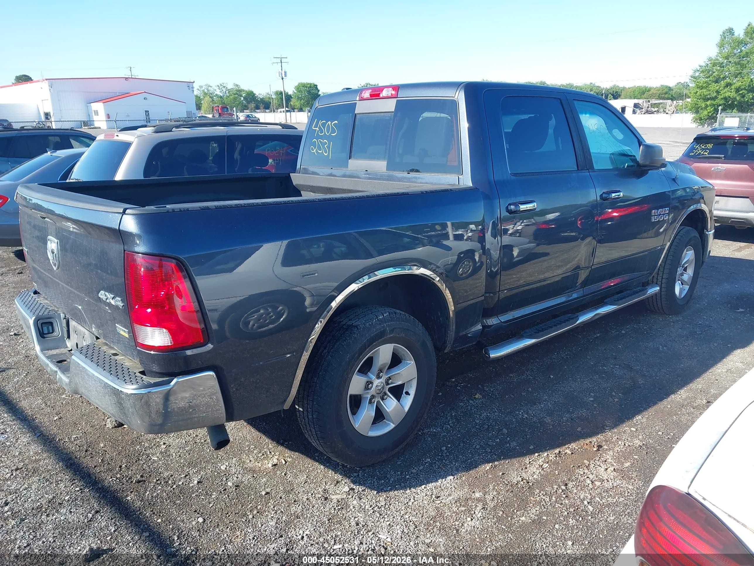 2014 Ram 1500 Slt Black vin: 1C6RR7LG0ES159697